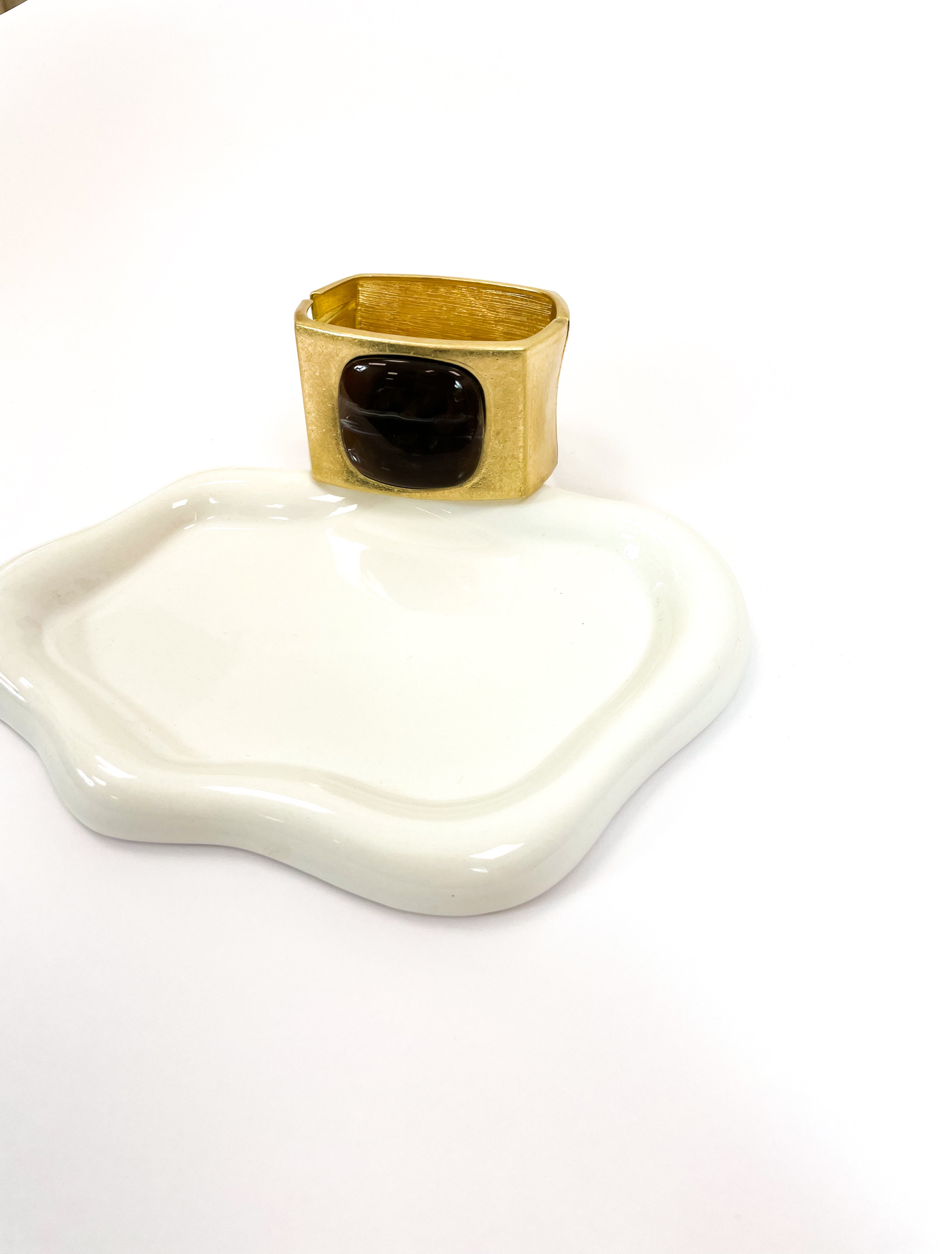 Bracciale rigido marrone