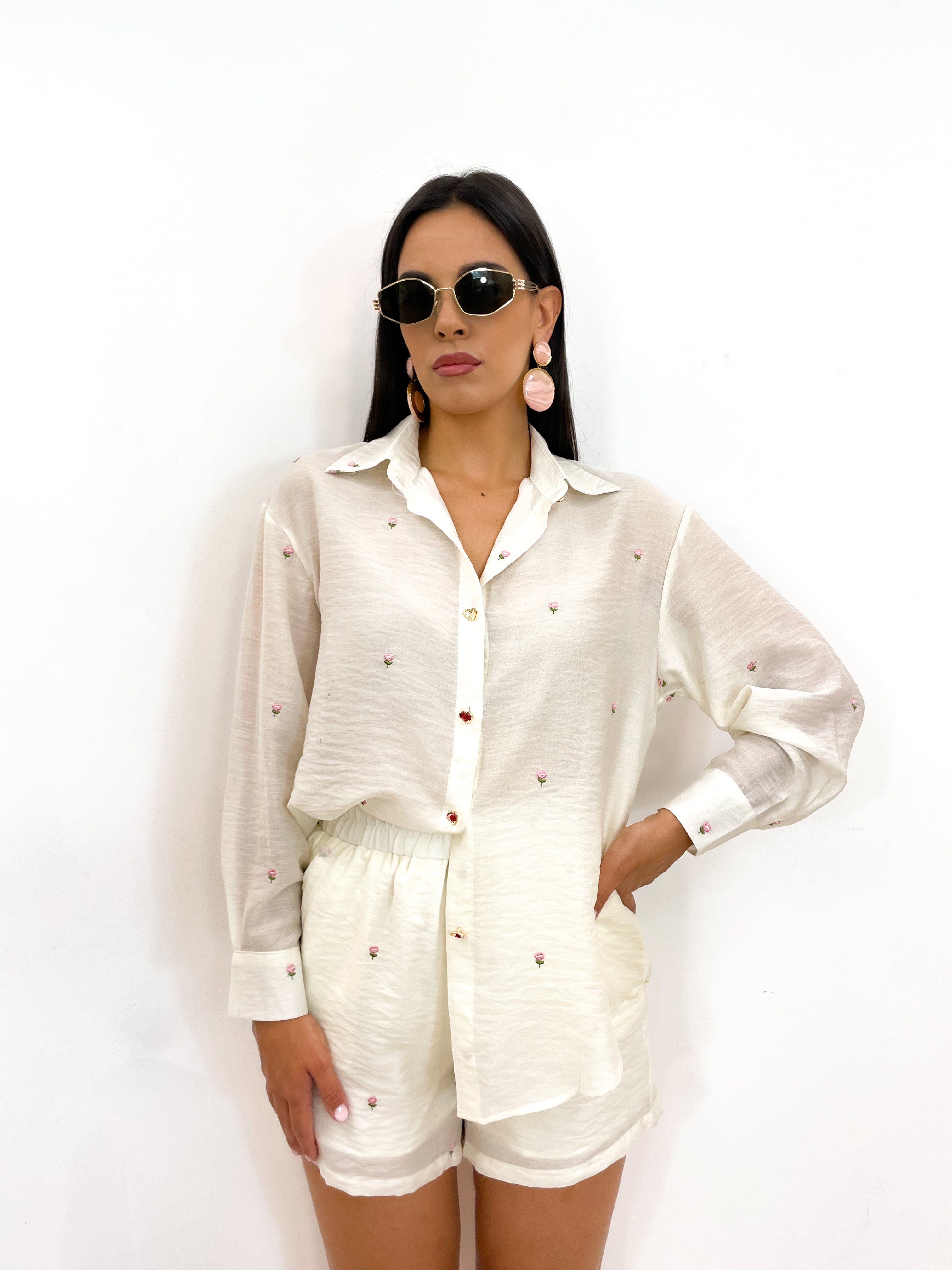 Coordinato TINY ROSE panna