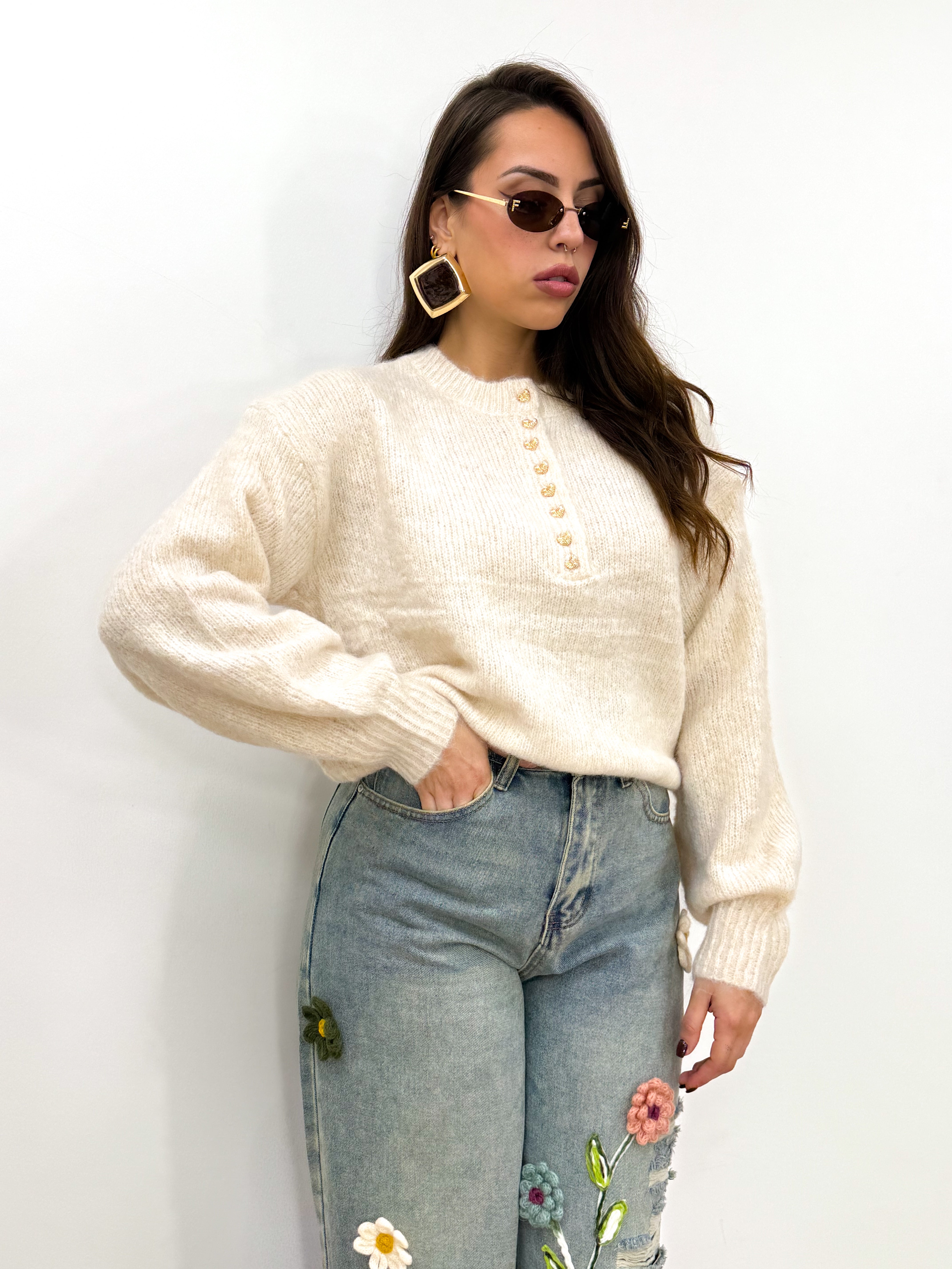 Maglioncino Elegant Panna