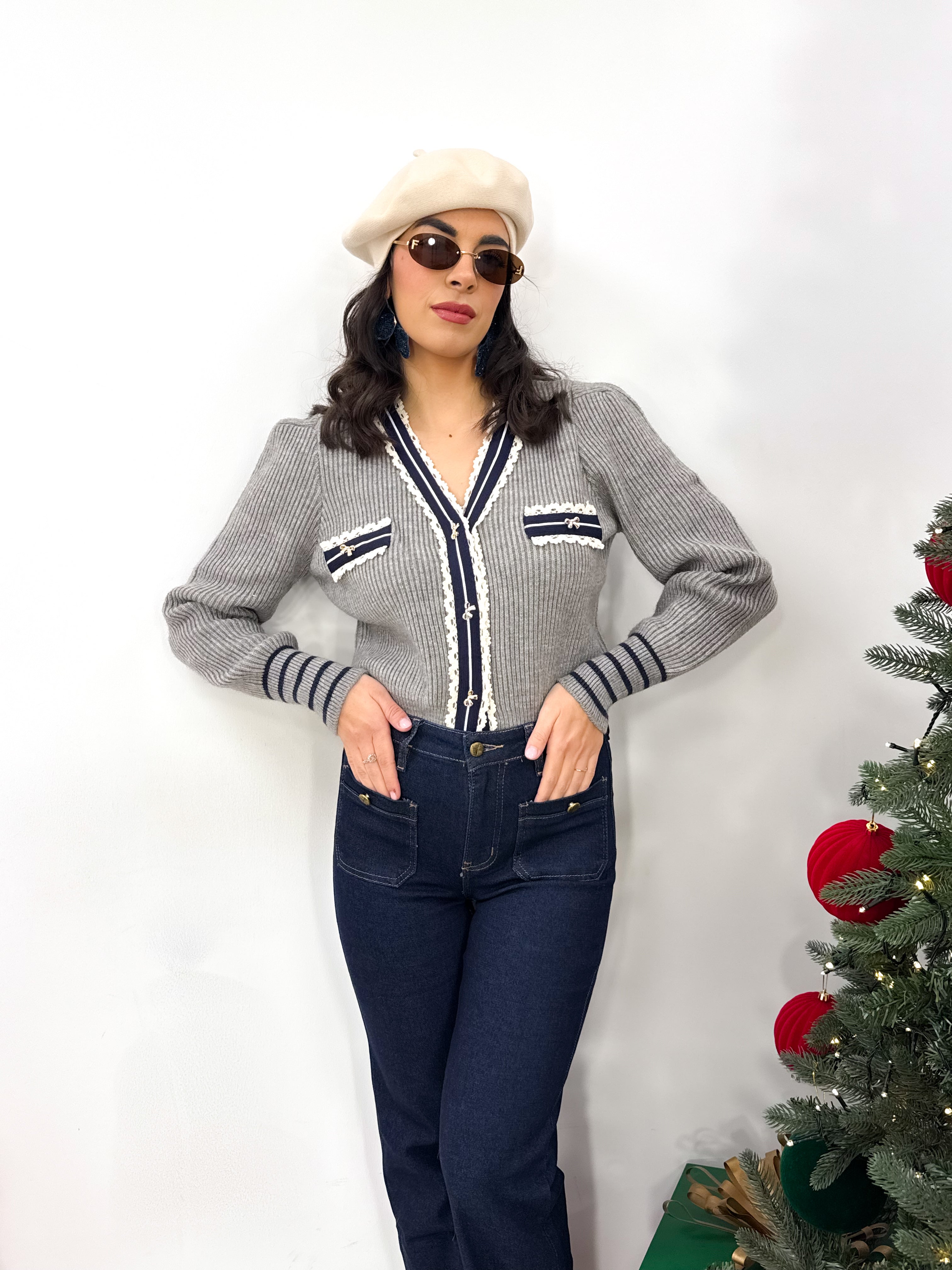 Cardigan Sweet Grigio