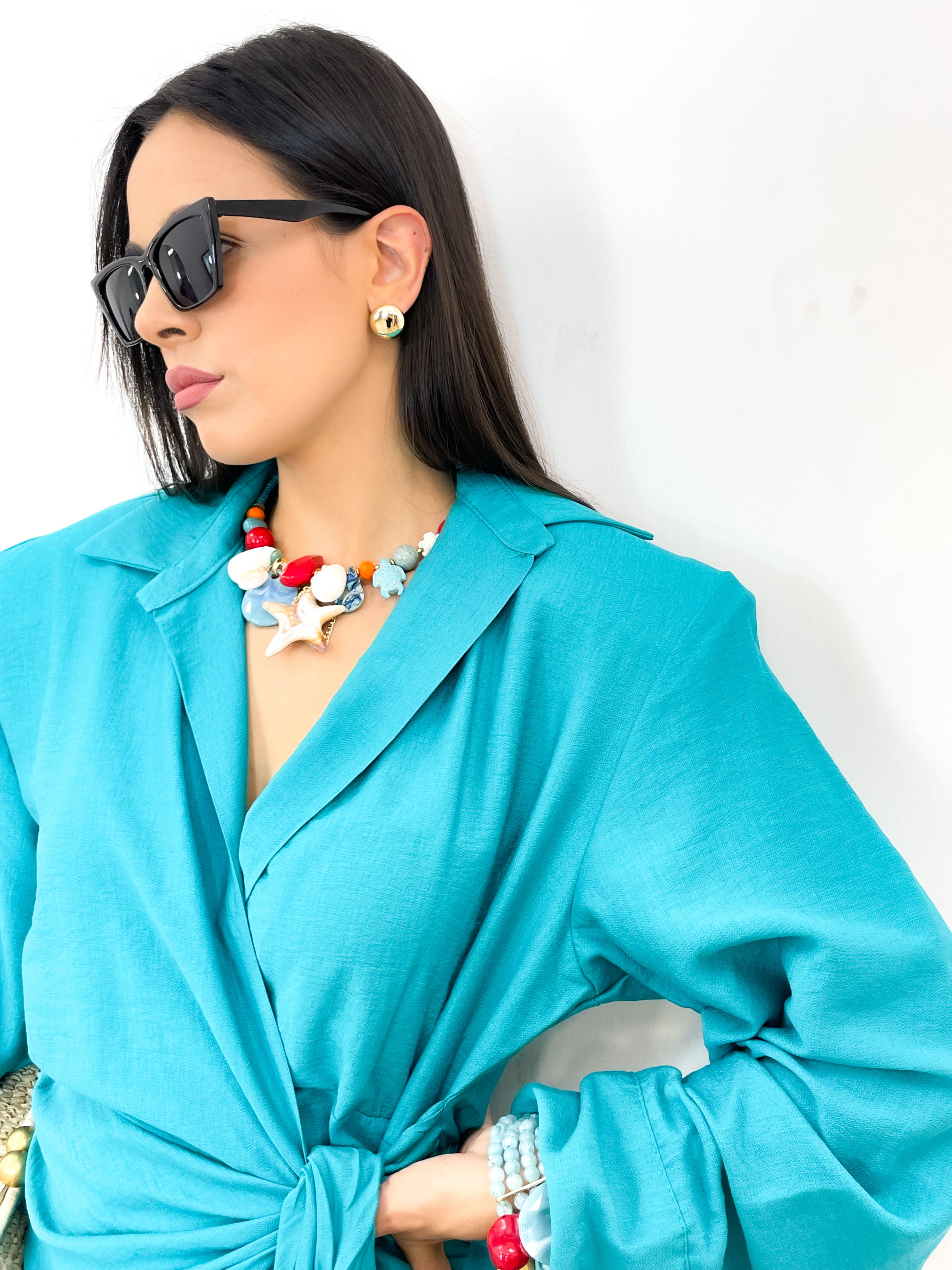 Collana rigida coriandoli di mare
