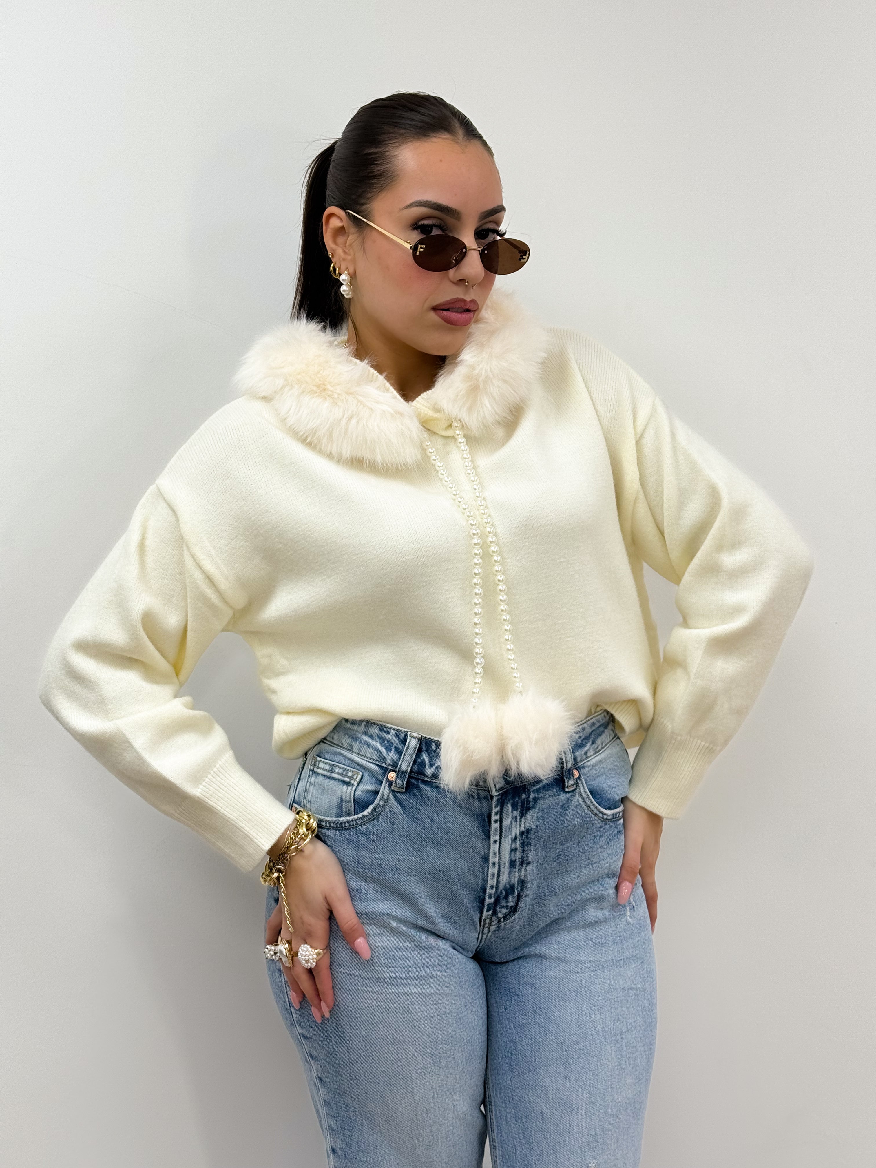 Maglione Pearl Panna
