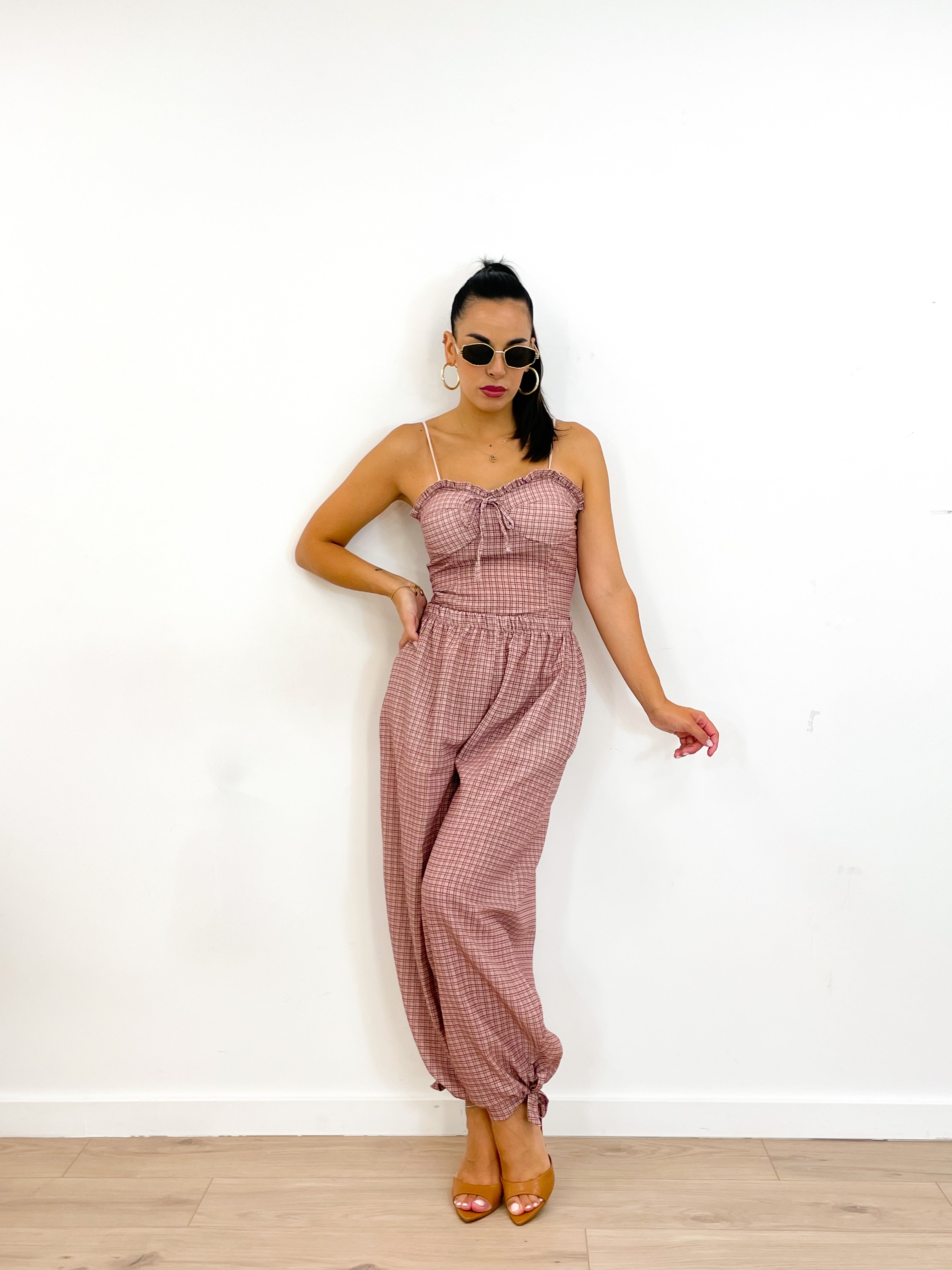 Coordinato BRIGITTE rosa/malva