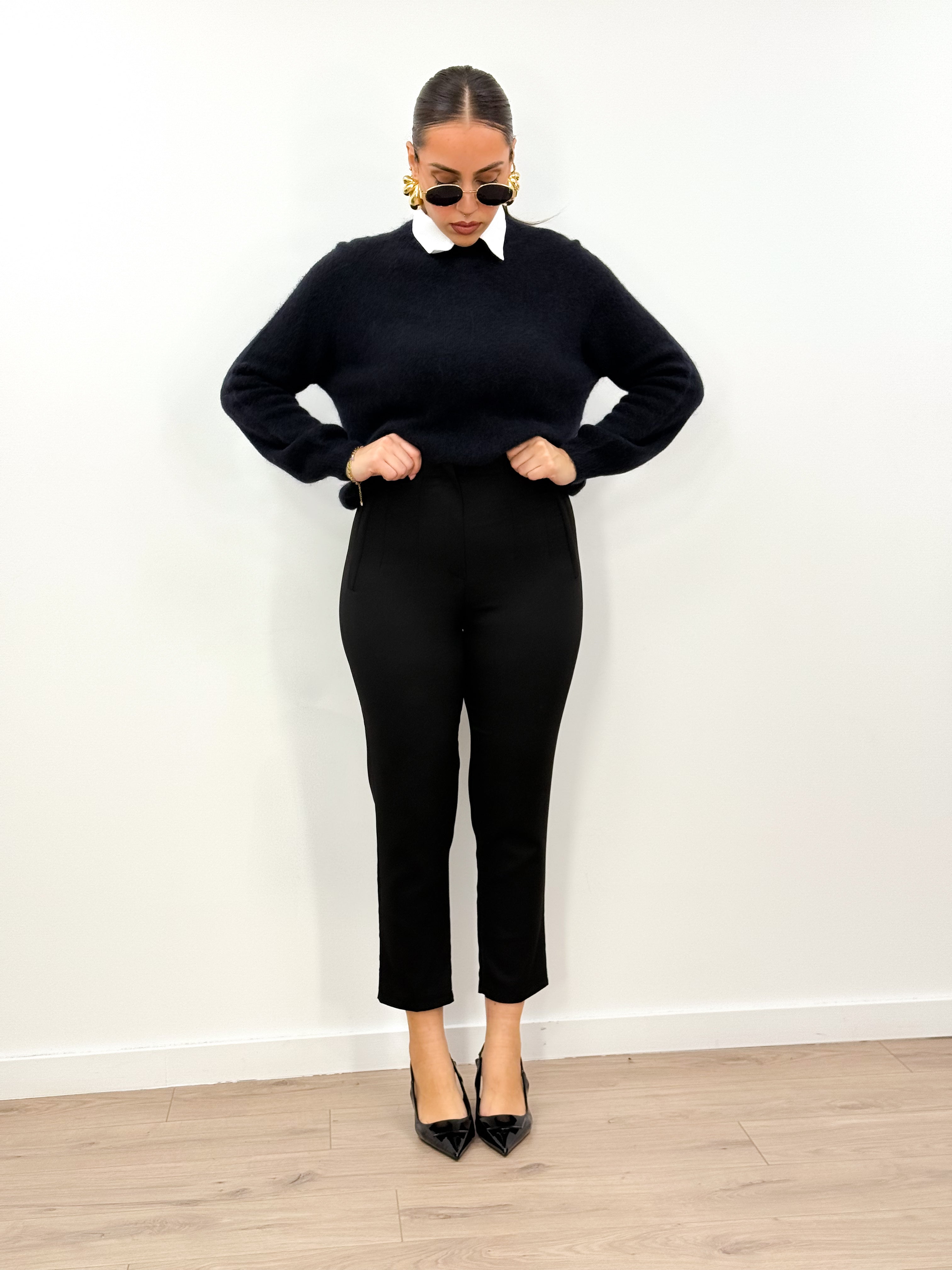 Pantalone Finte Pences Nero