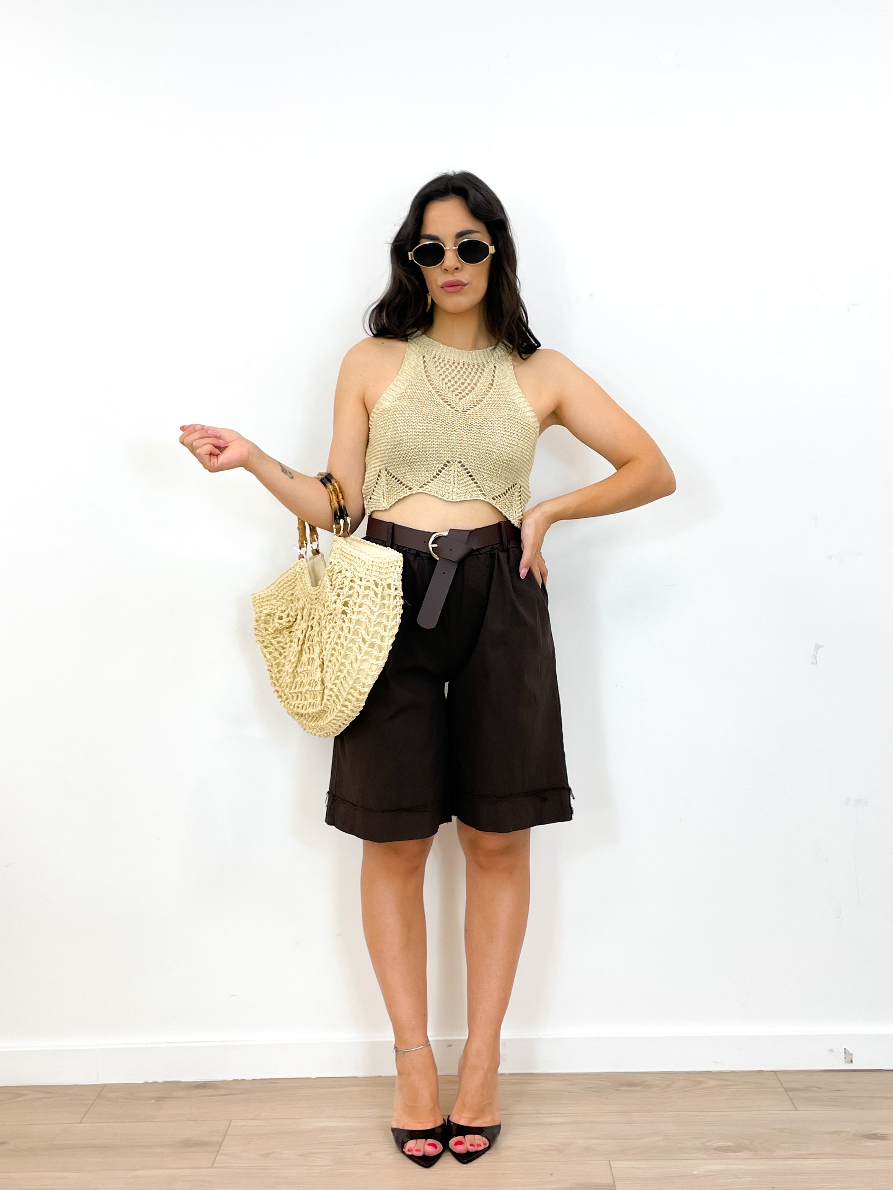 Borsa rafia LUNA beige