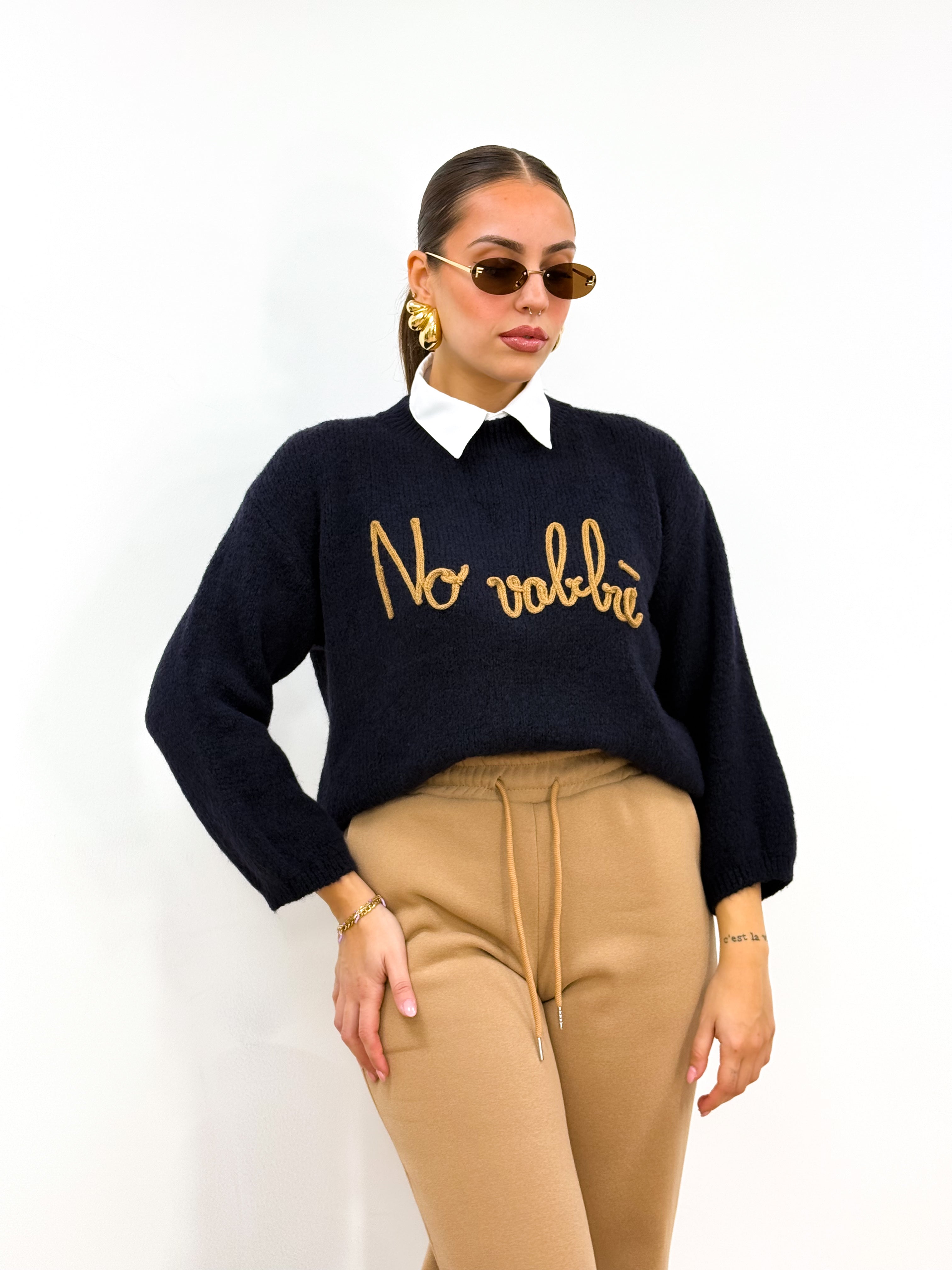 Maglioncino No Vabbè Blu