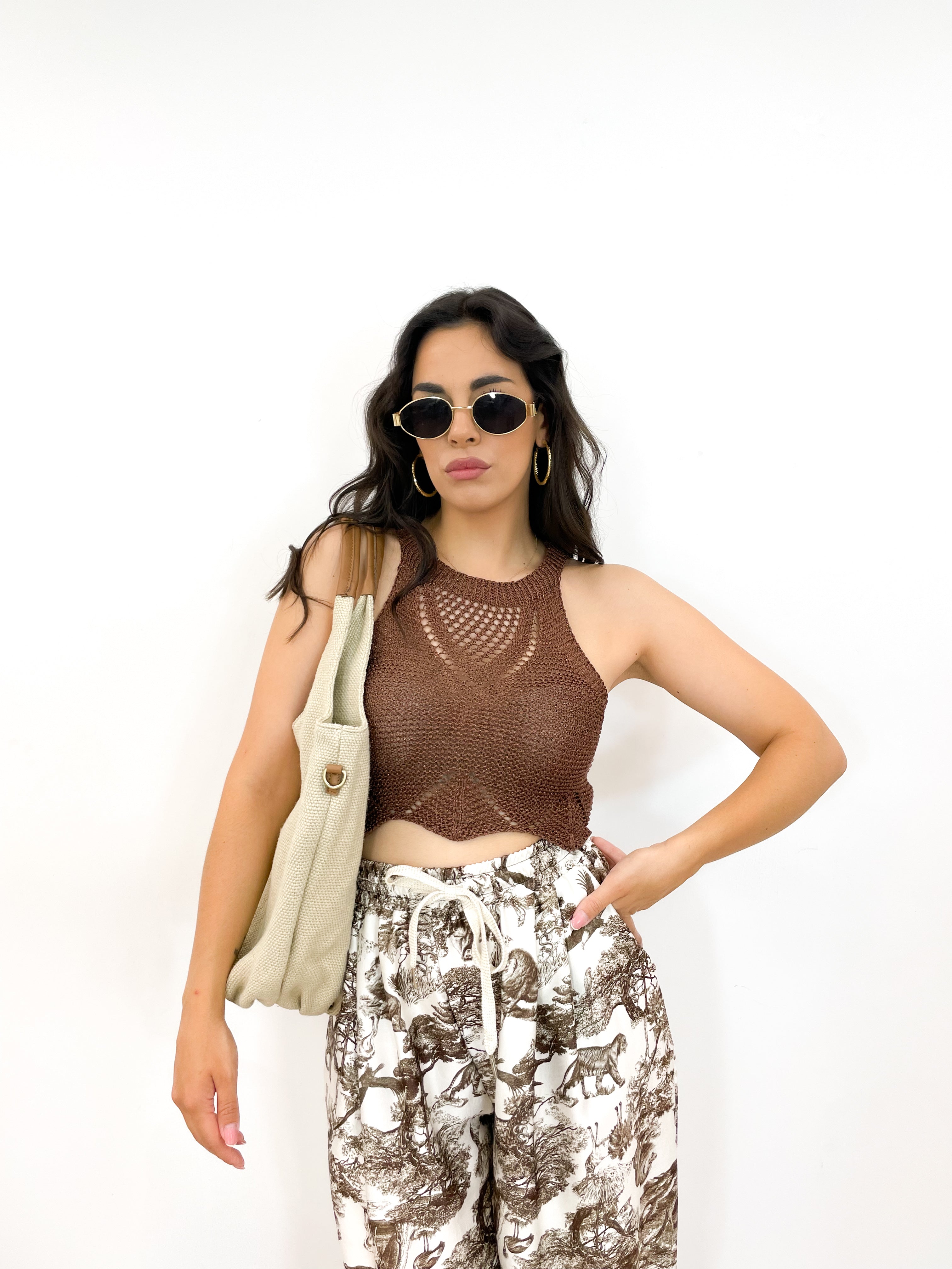 Top filo bronzo