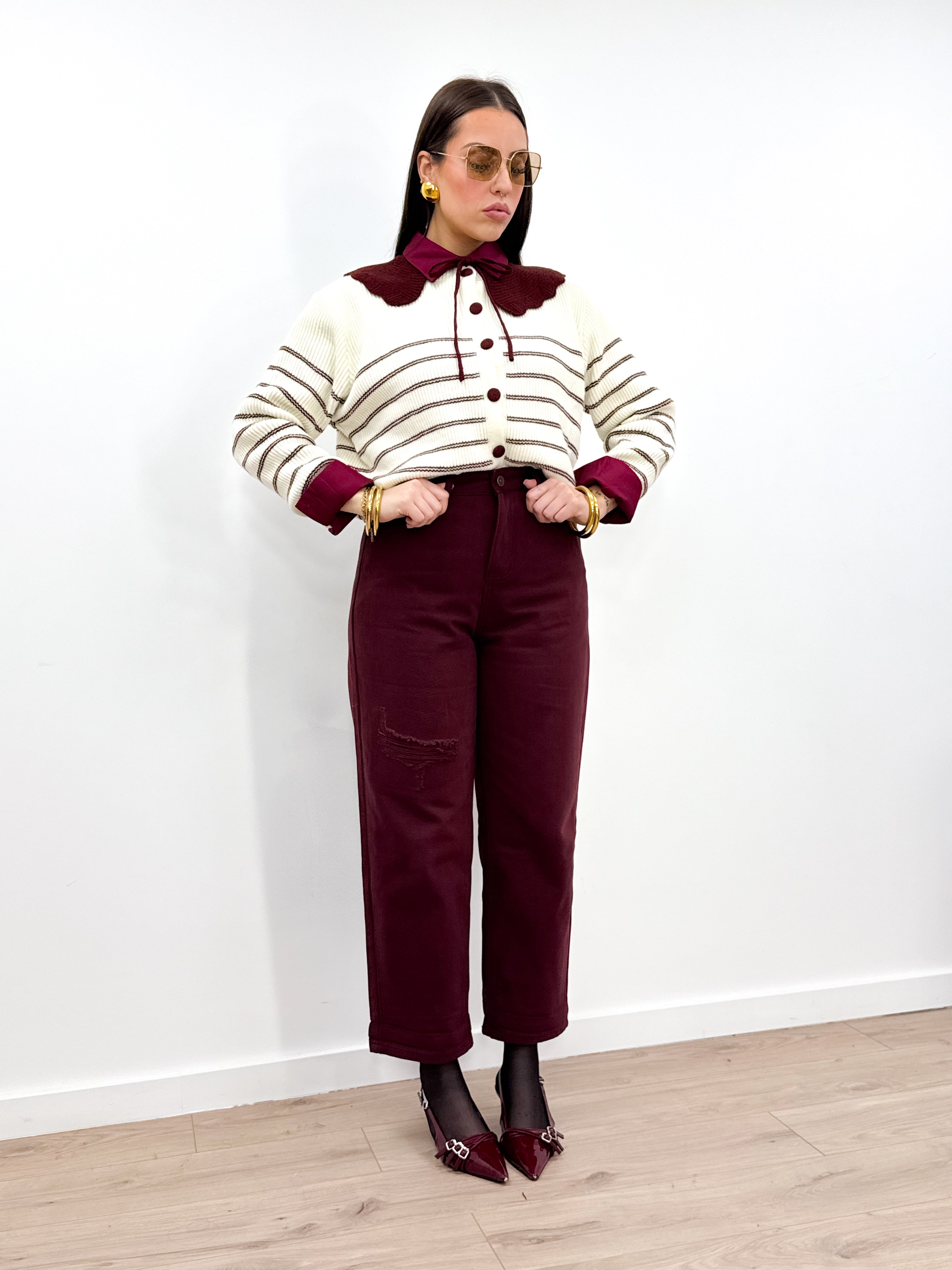 Jeans 58016 Bordeaux