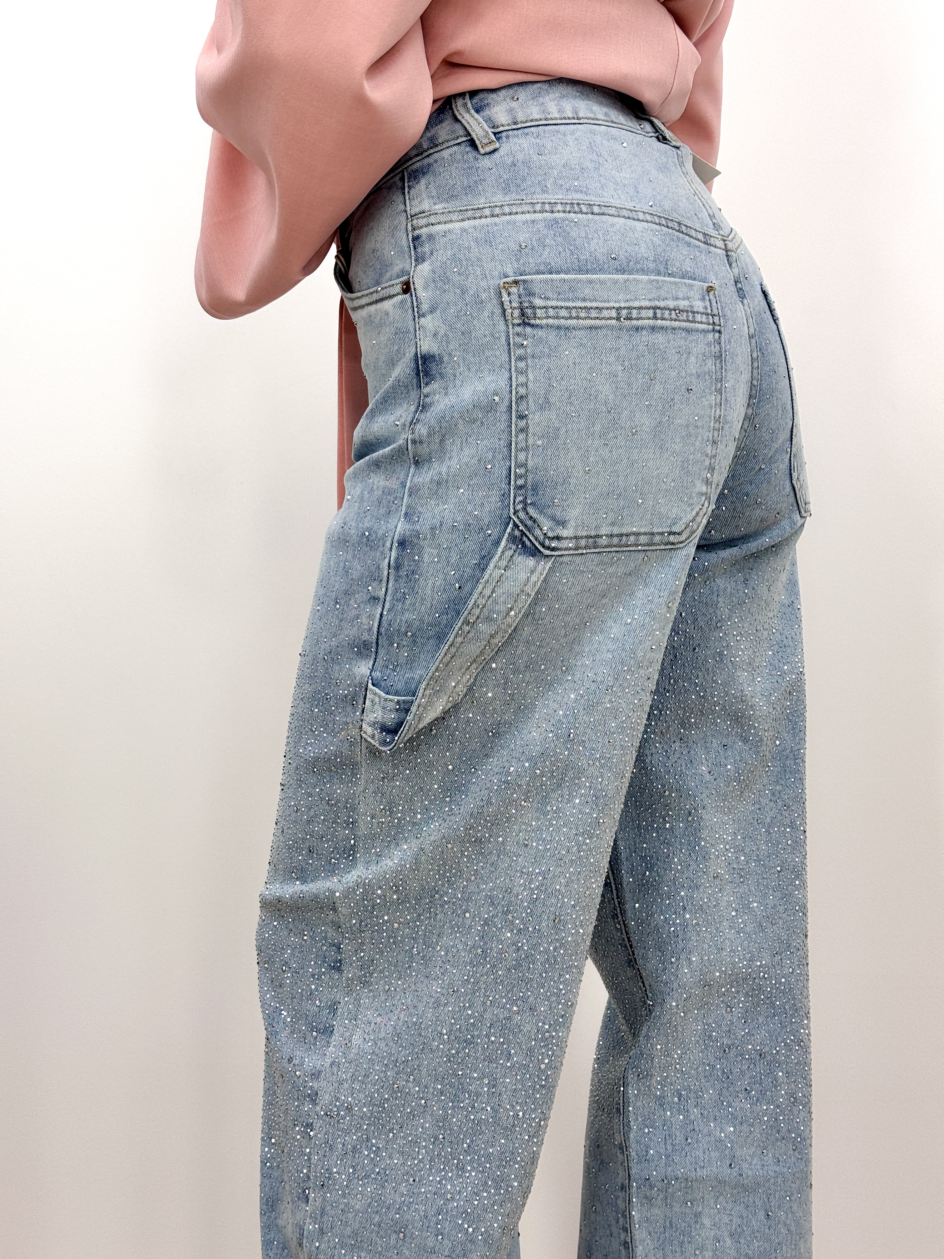 Jeans Strass 8767