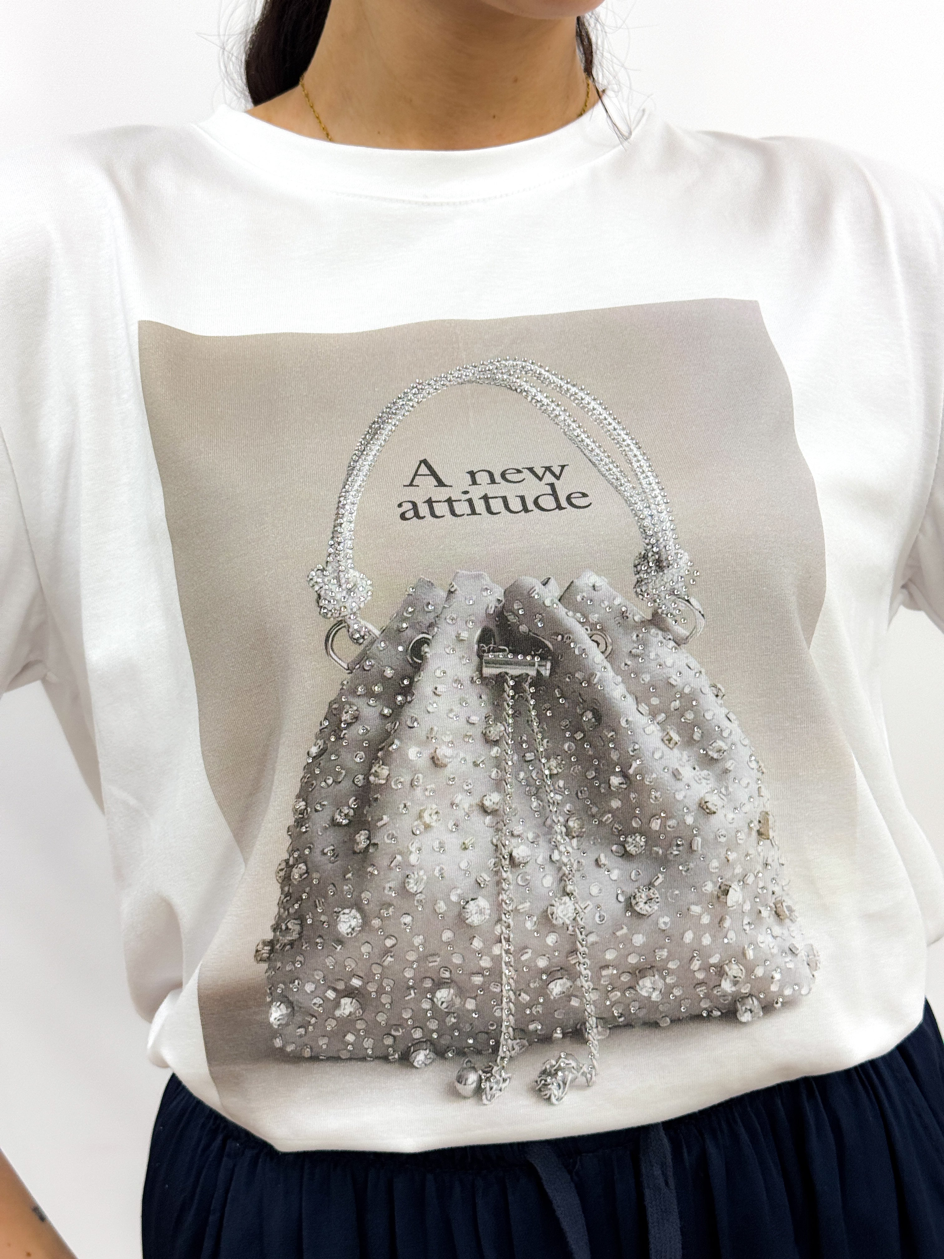 T-Shirt Attitude GRIGIO