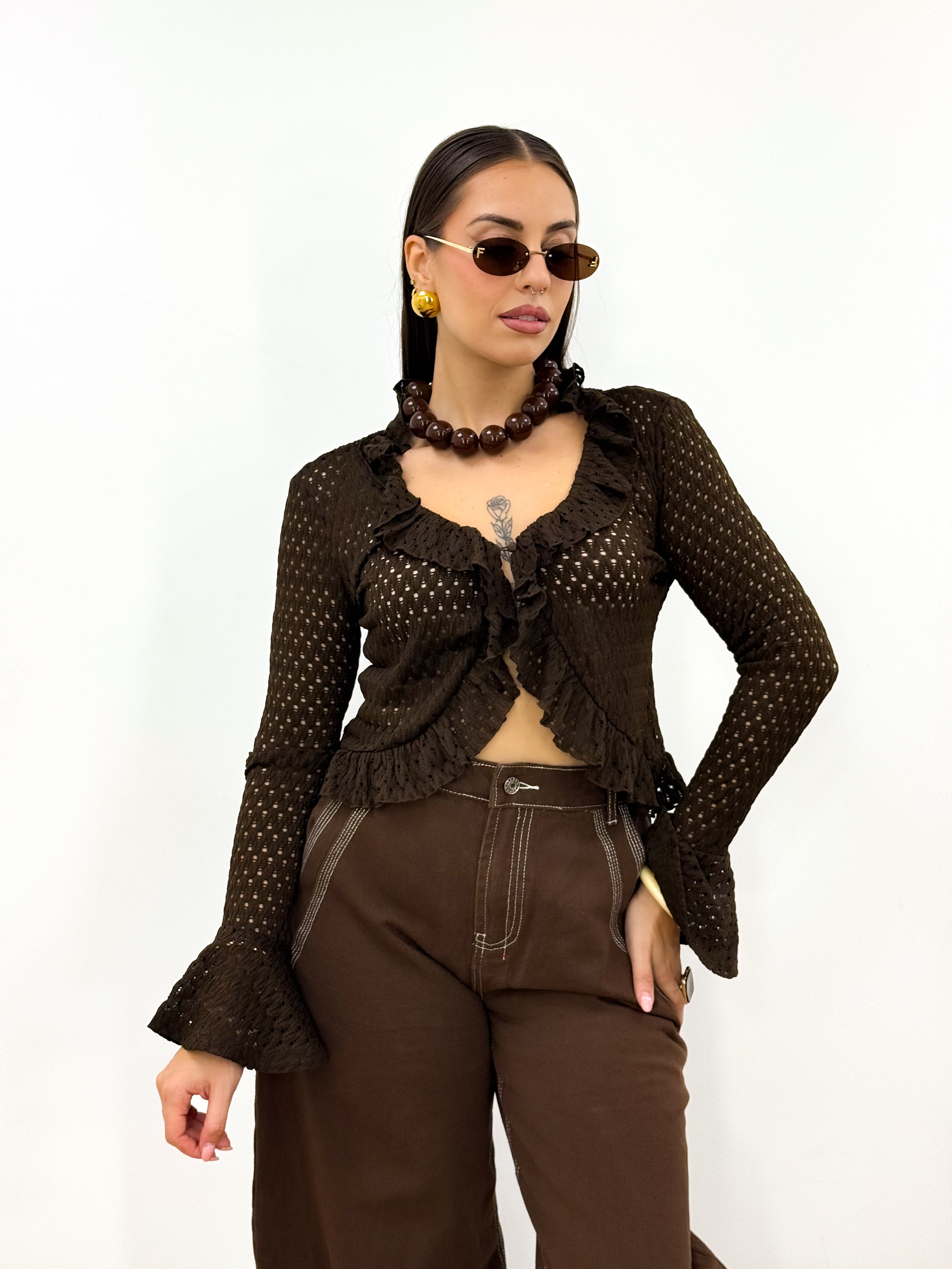 Maglia Lises Marrone