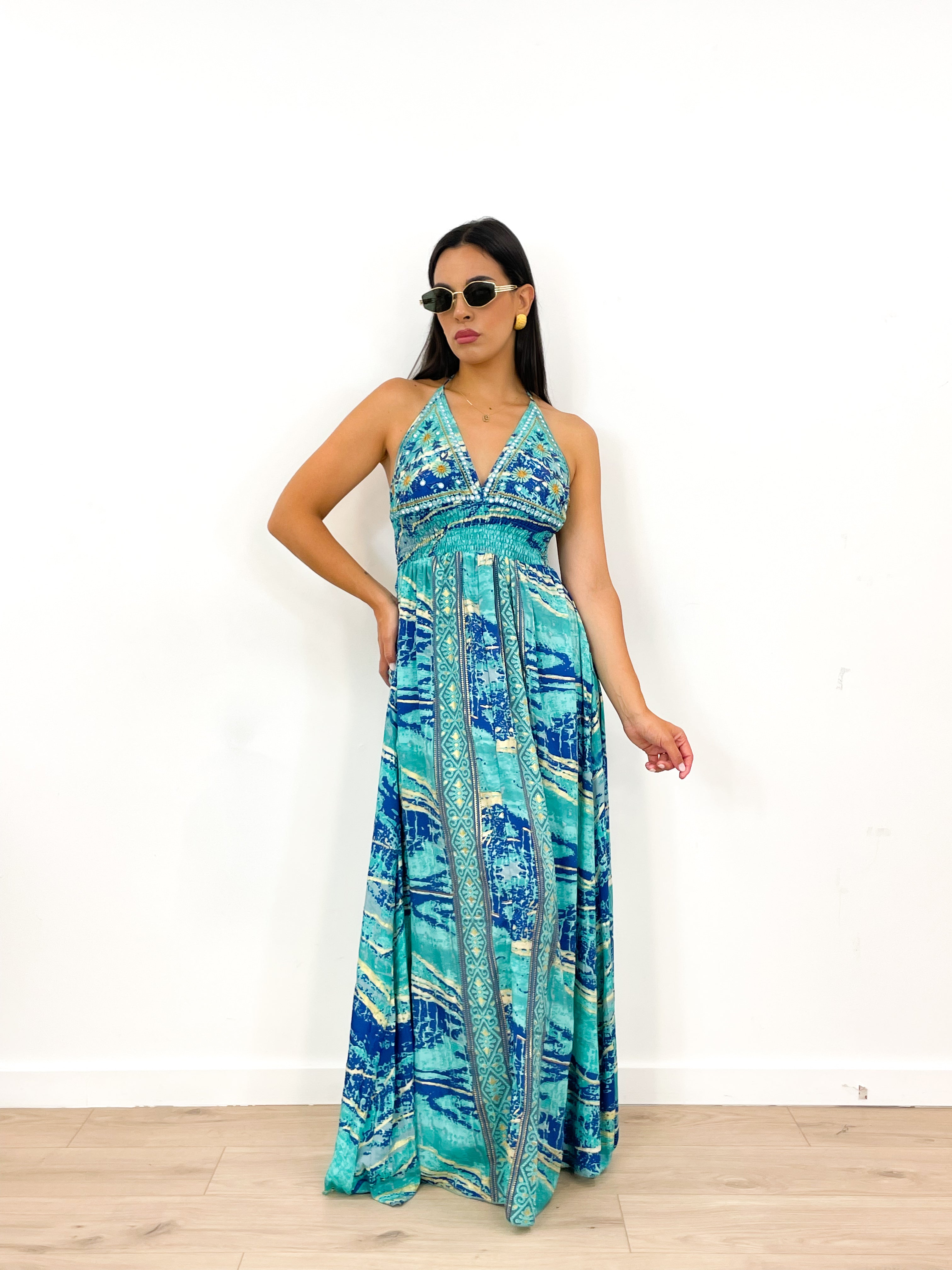 Abito EGEO turchese/blu