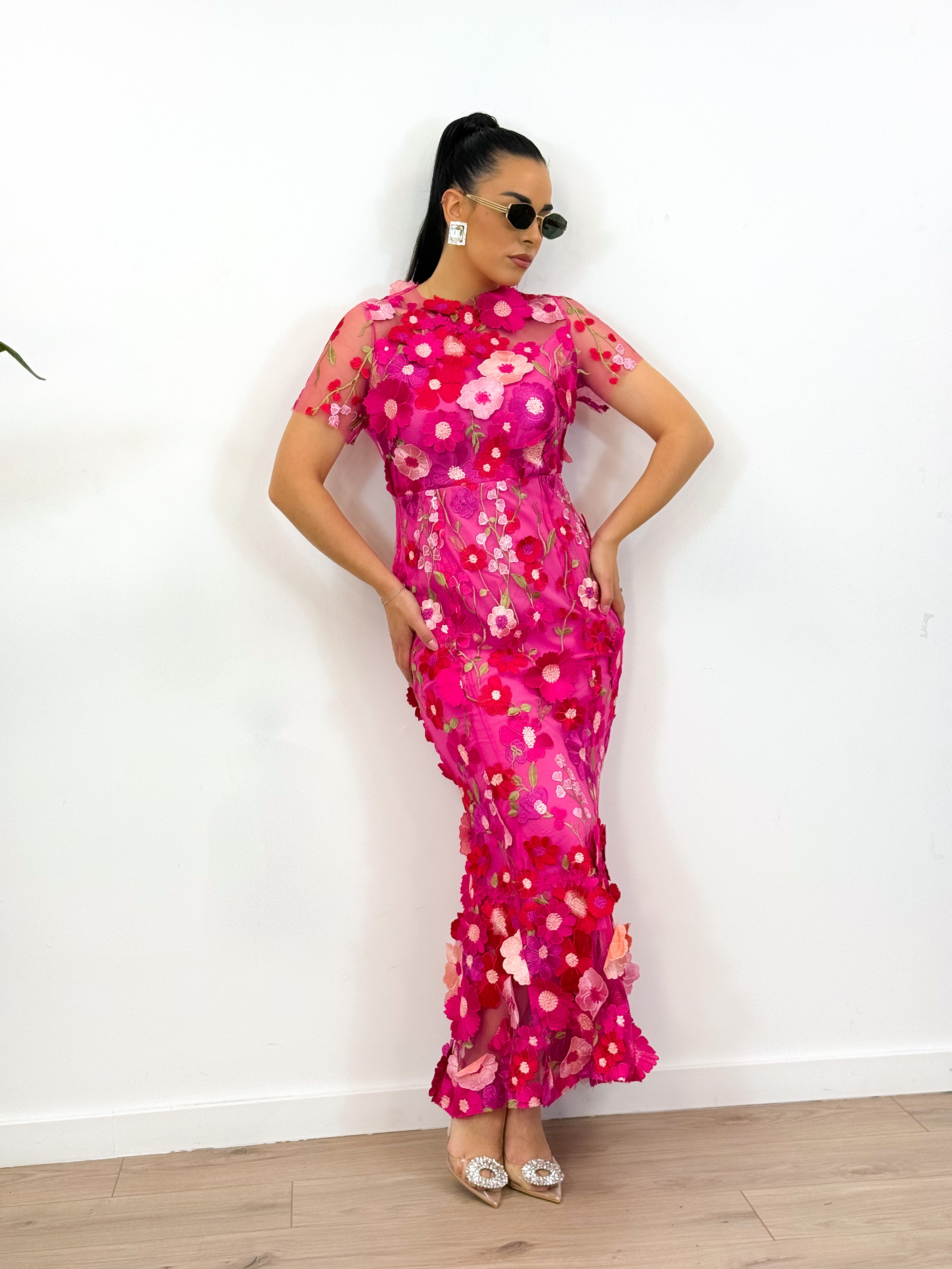 Abito Flower FUCSIA