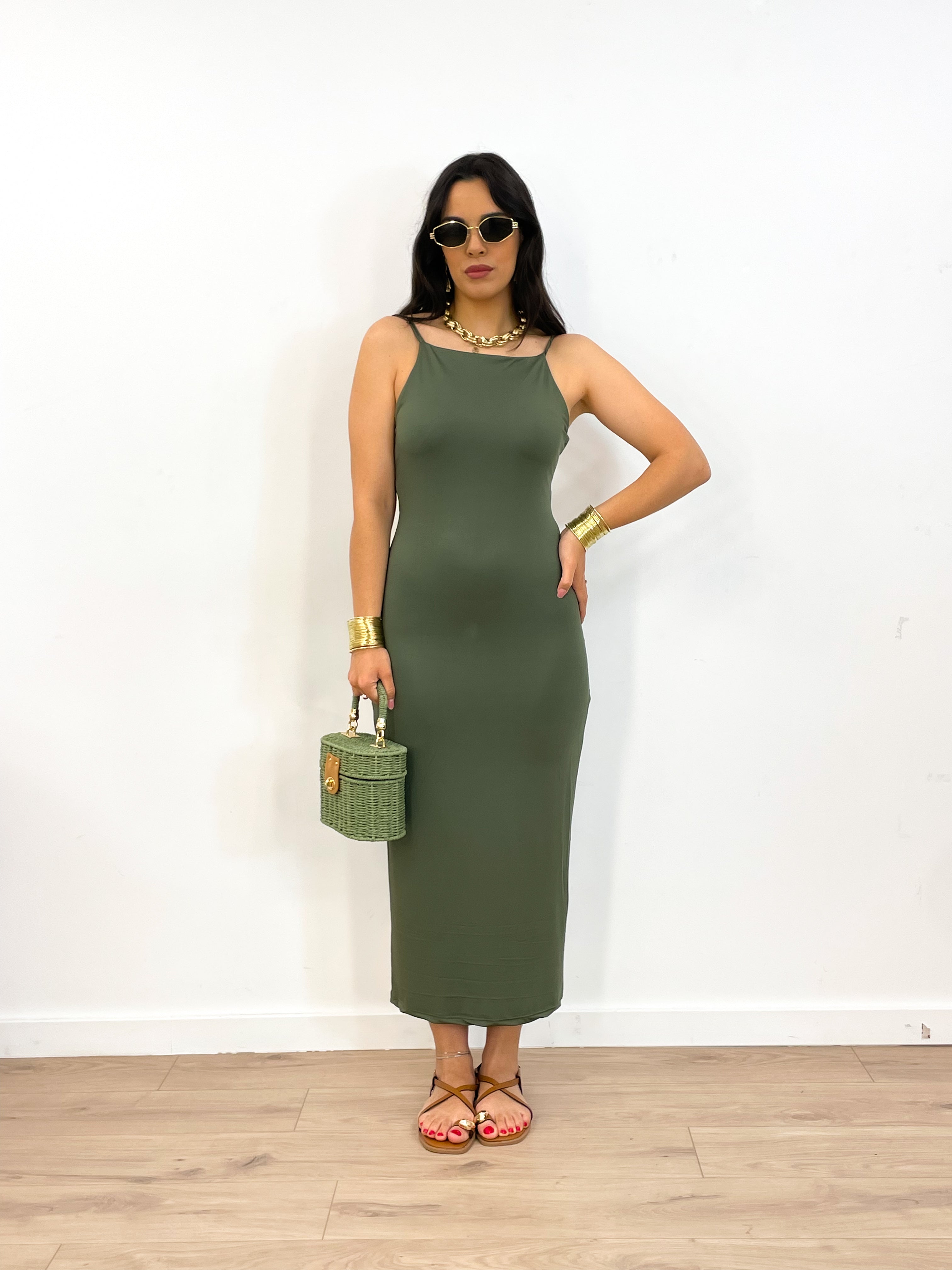 Abito JENNY verde militare