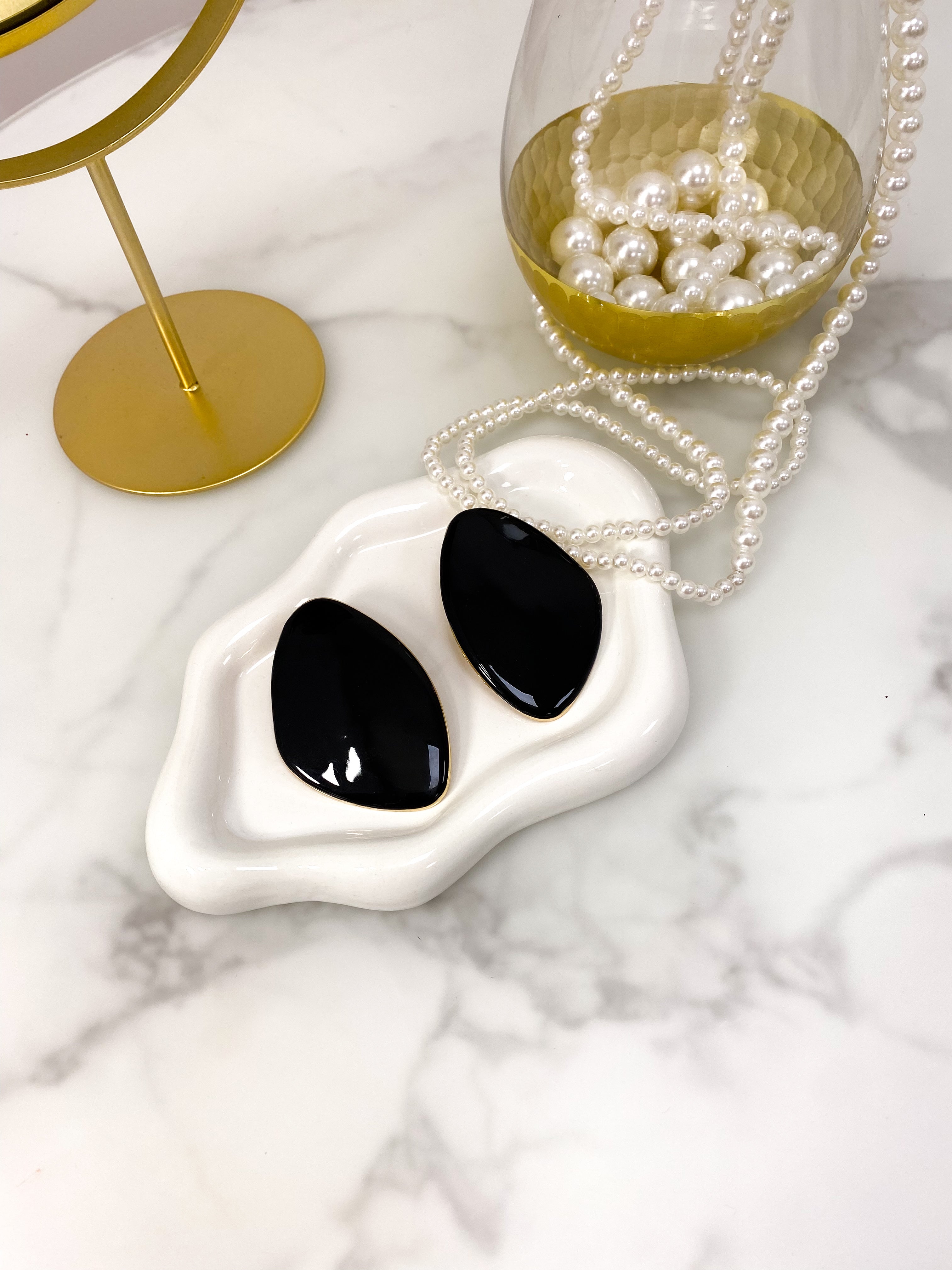 Orecchini Goccia Nera