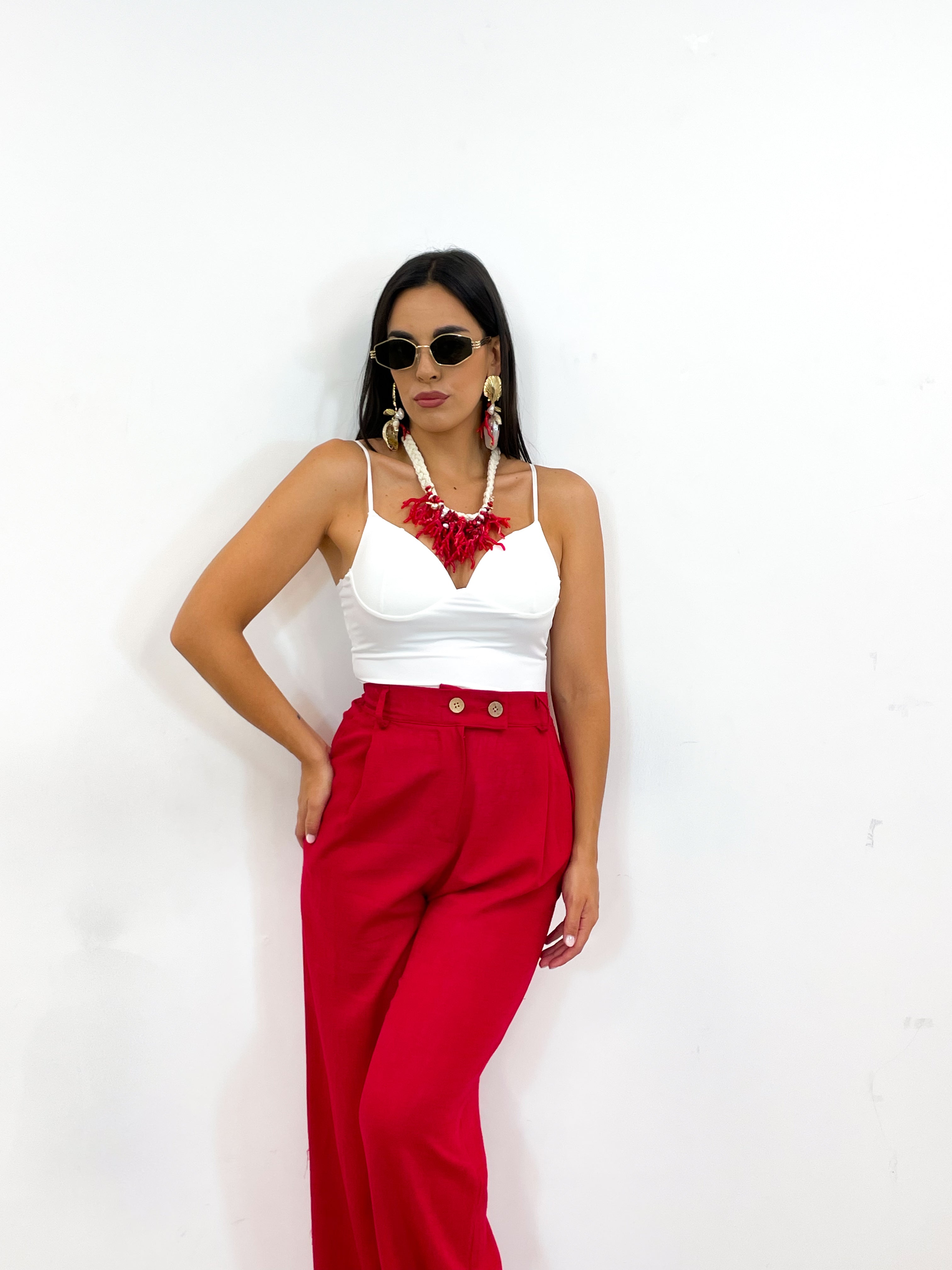 Pantalone AVENA rosso