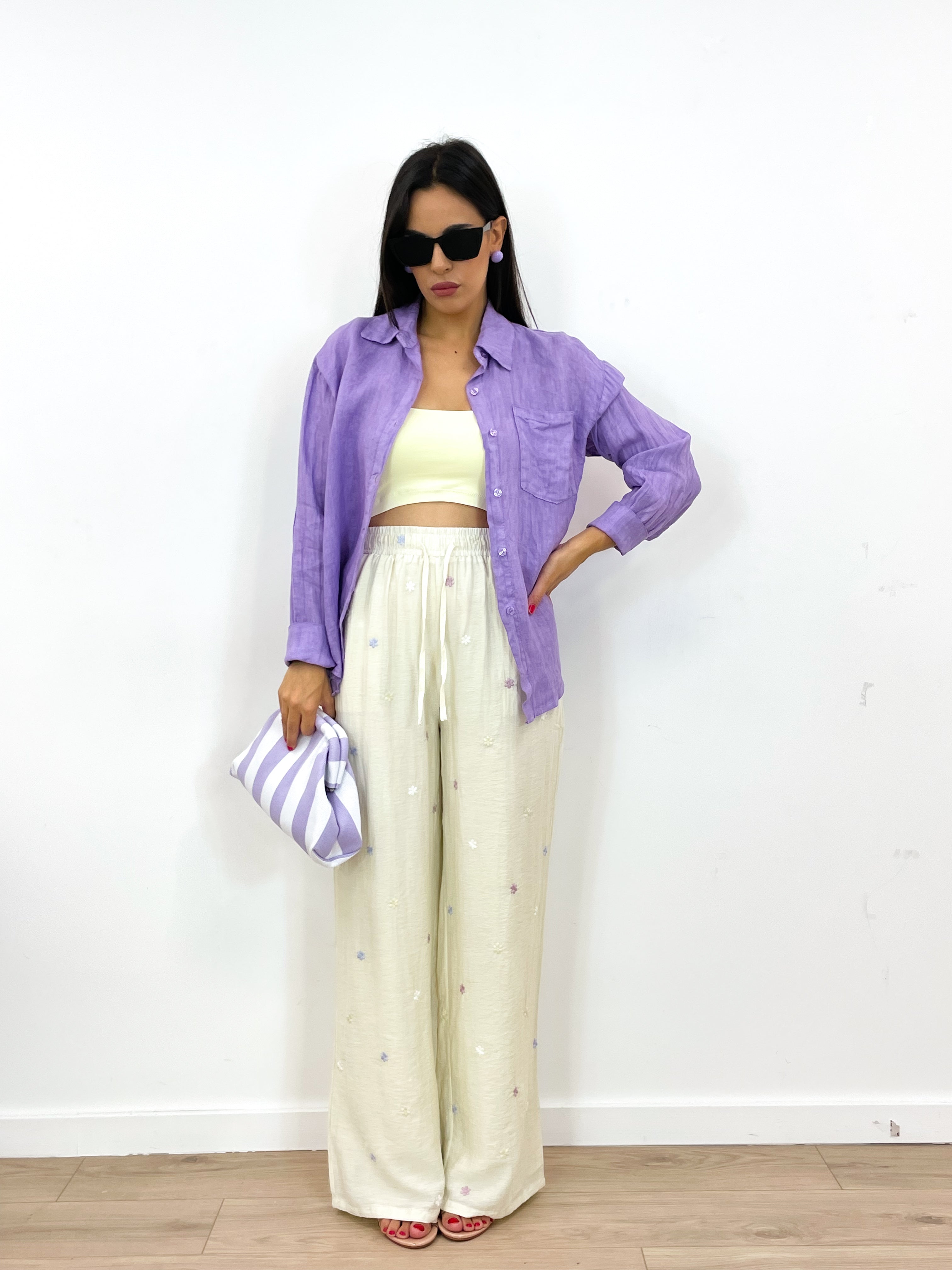 Pantalone NUVOLA DI LINO