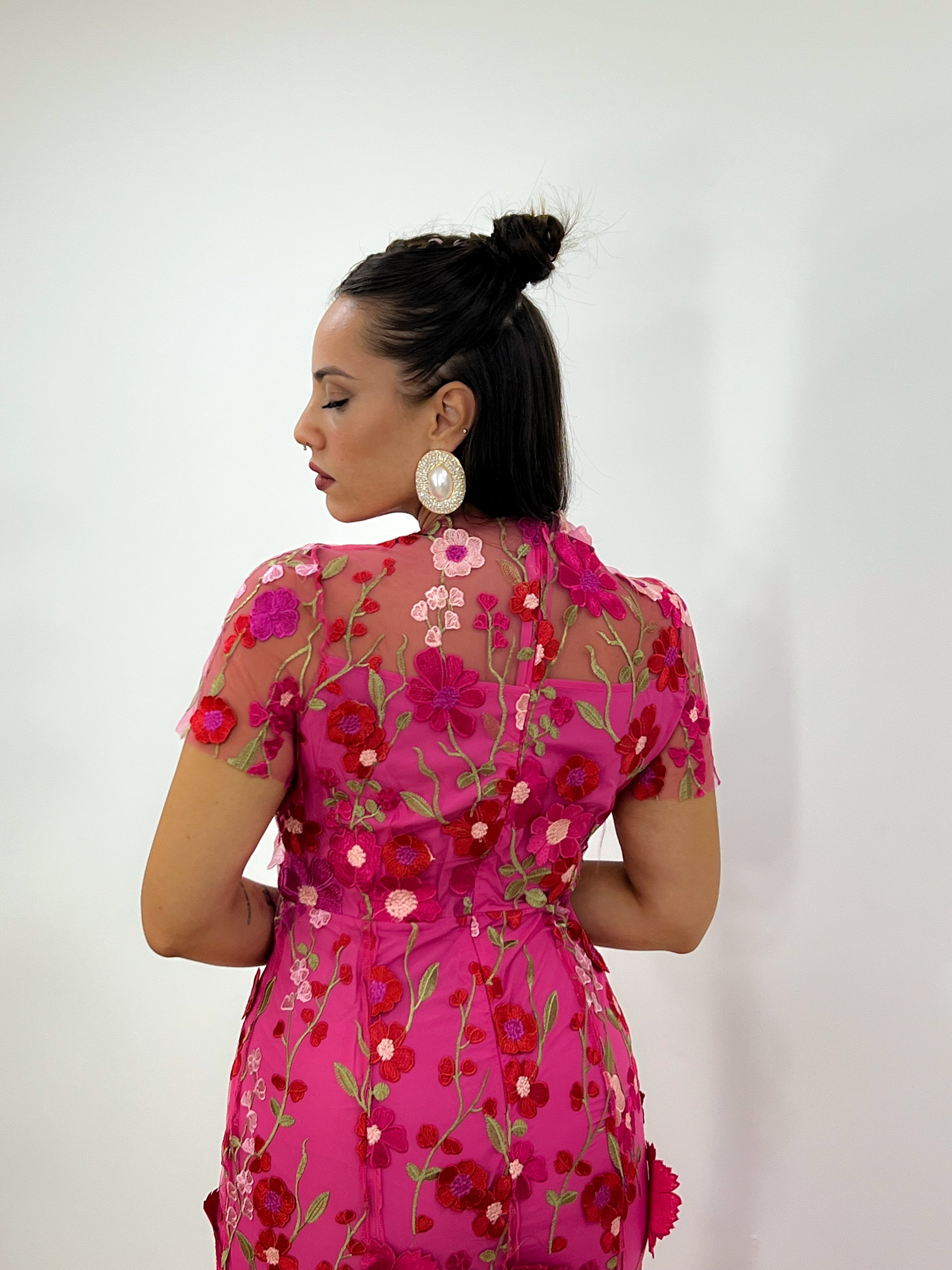 Abito Flower FUCSIA