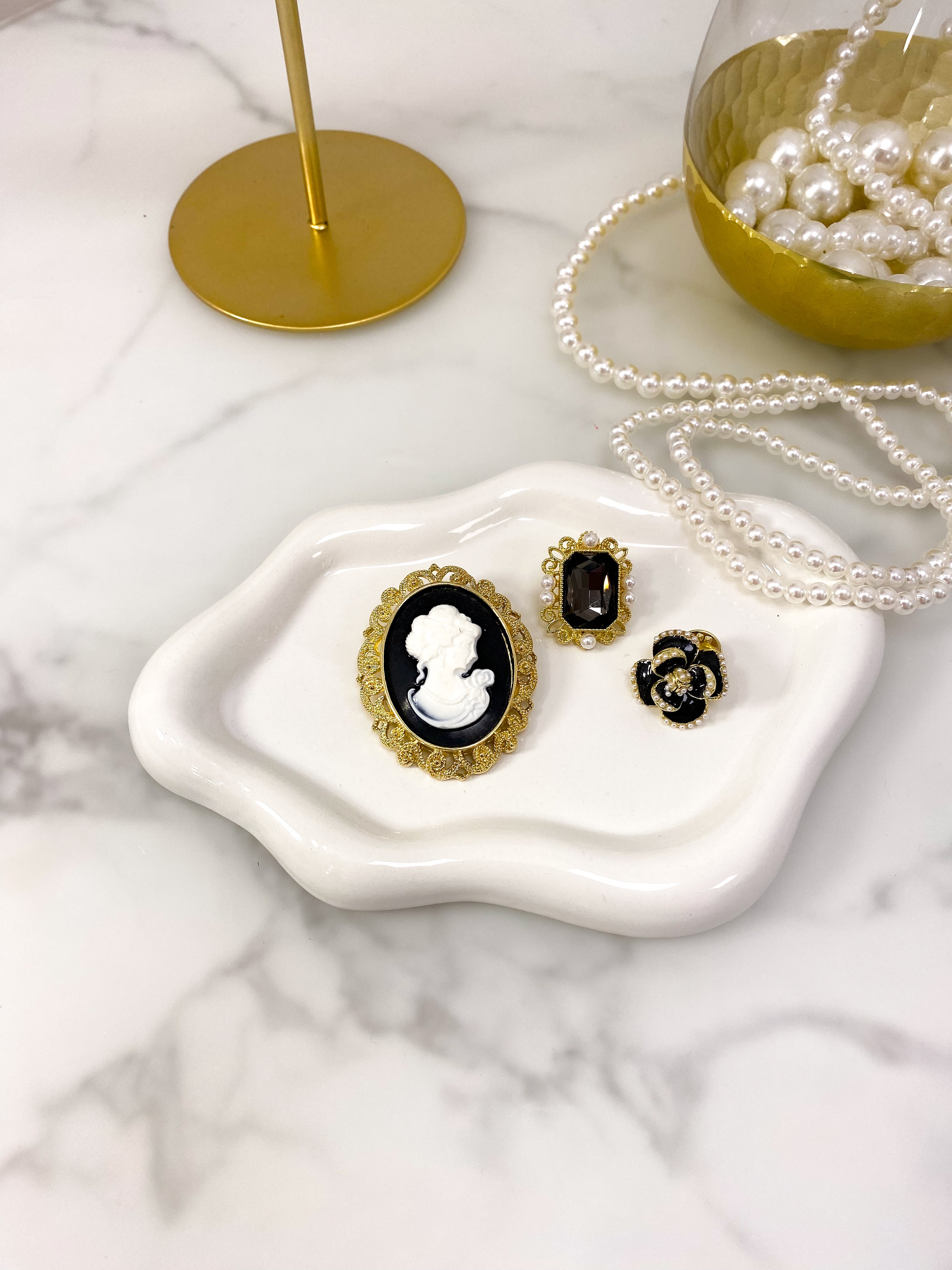 Tris Spille Cammeo Nero