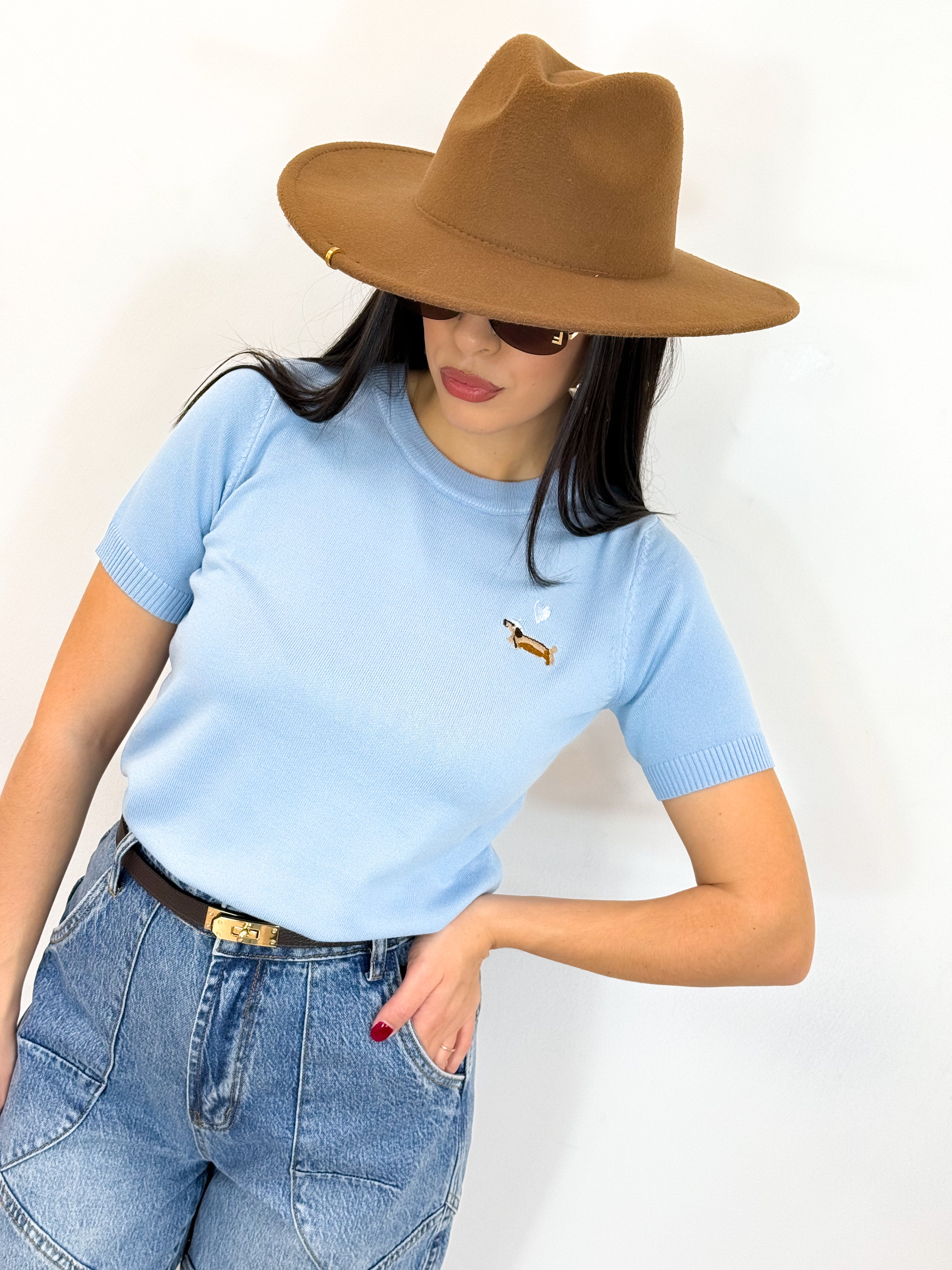 Maglia Mini Bass Celeste