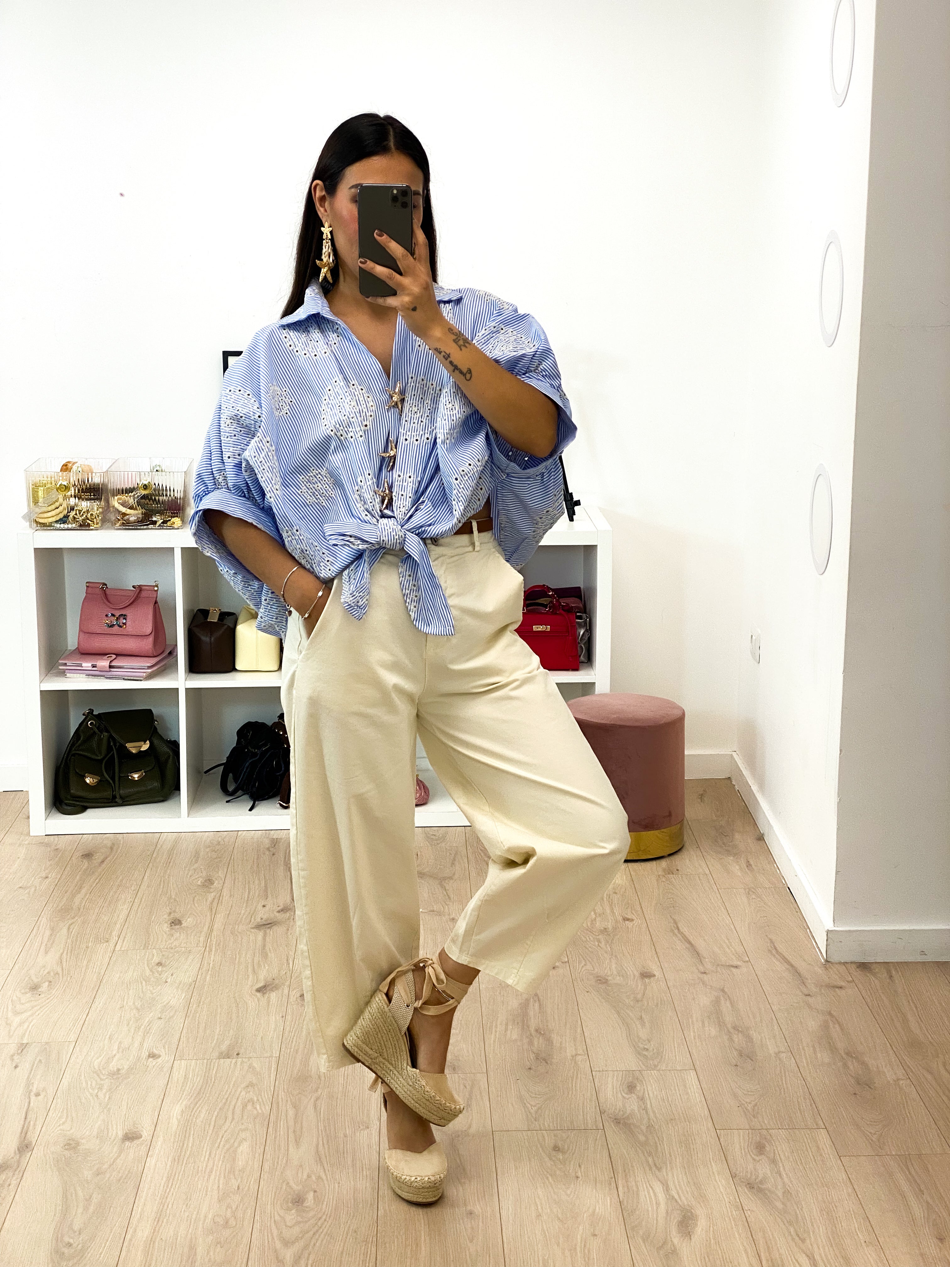 Pantalone handy panna