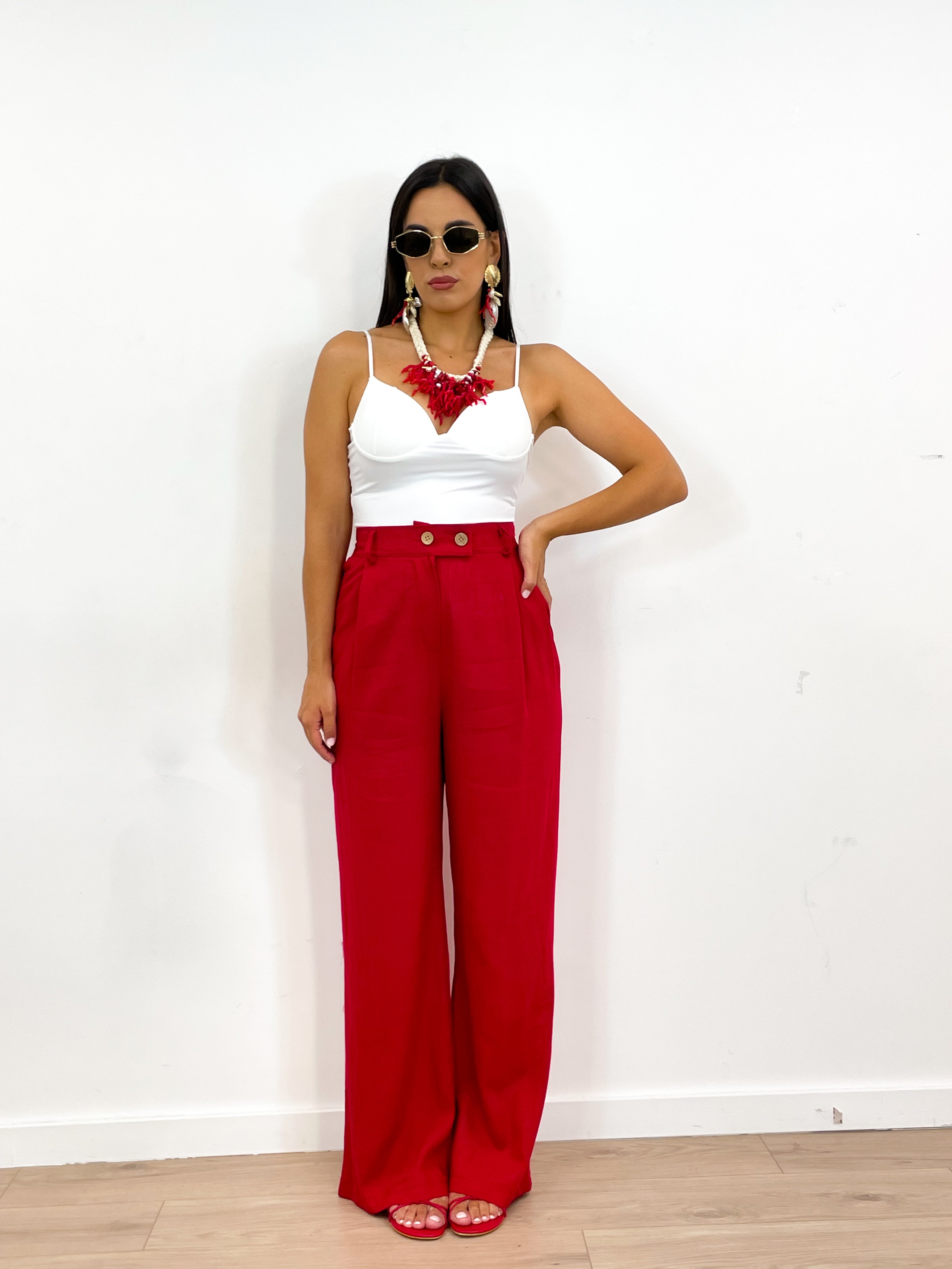 Pantalone AVENA rosso