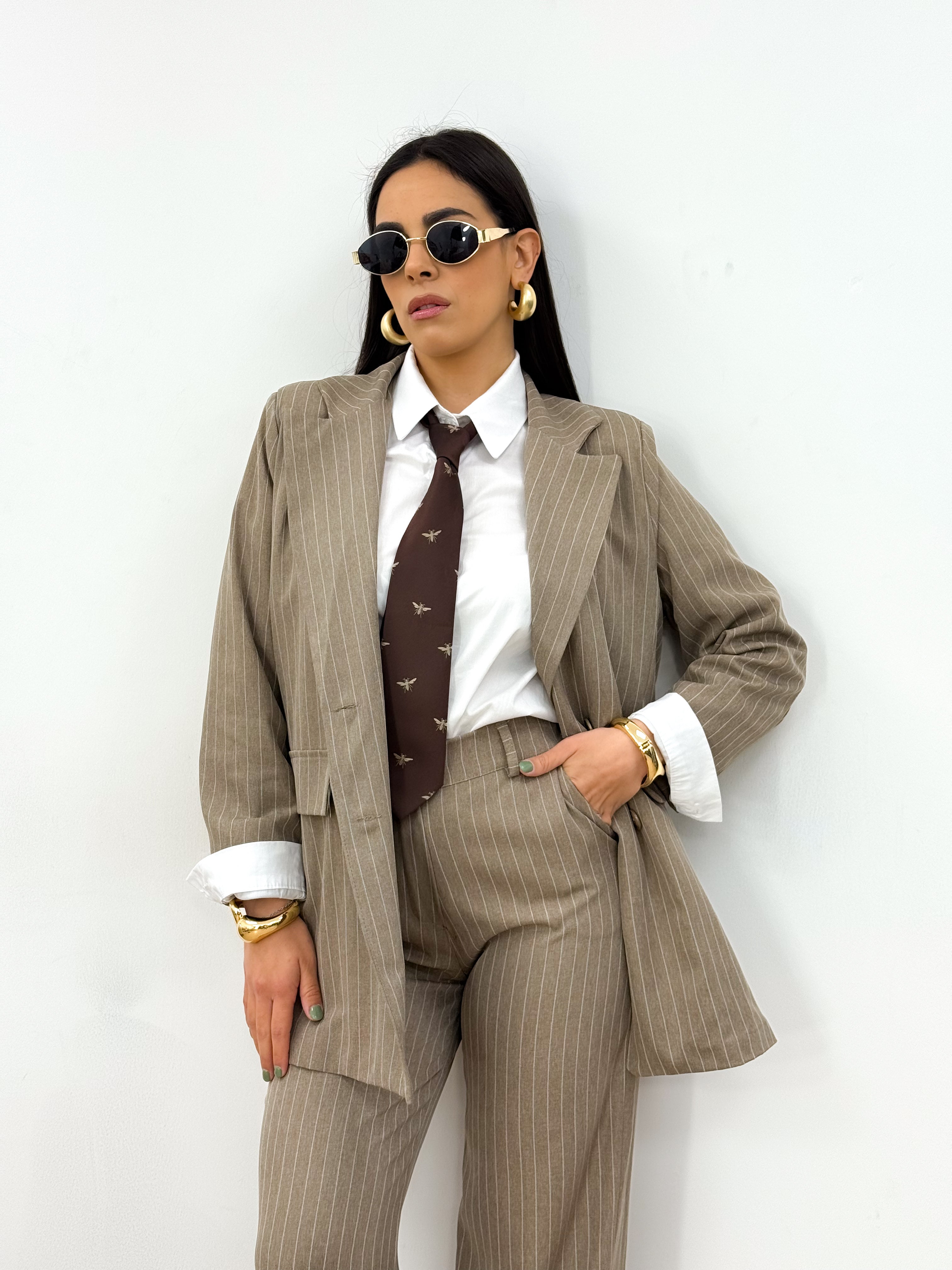 Tailleur Megan camel