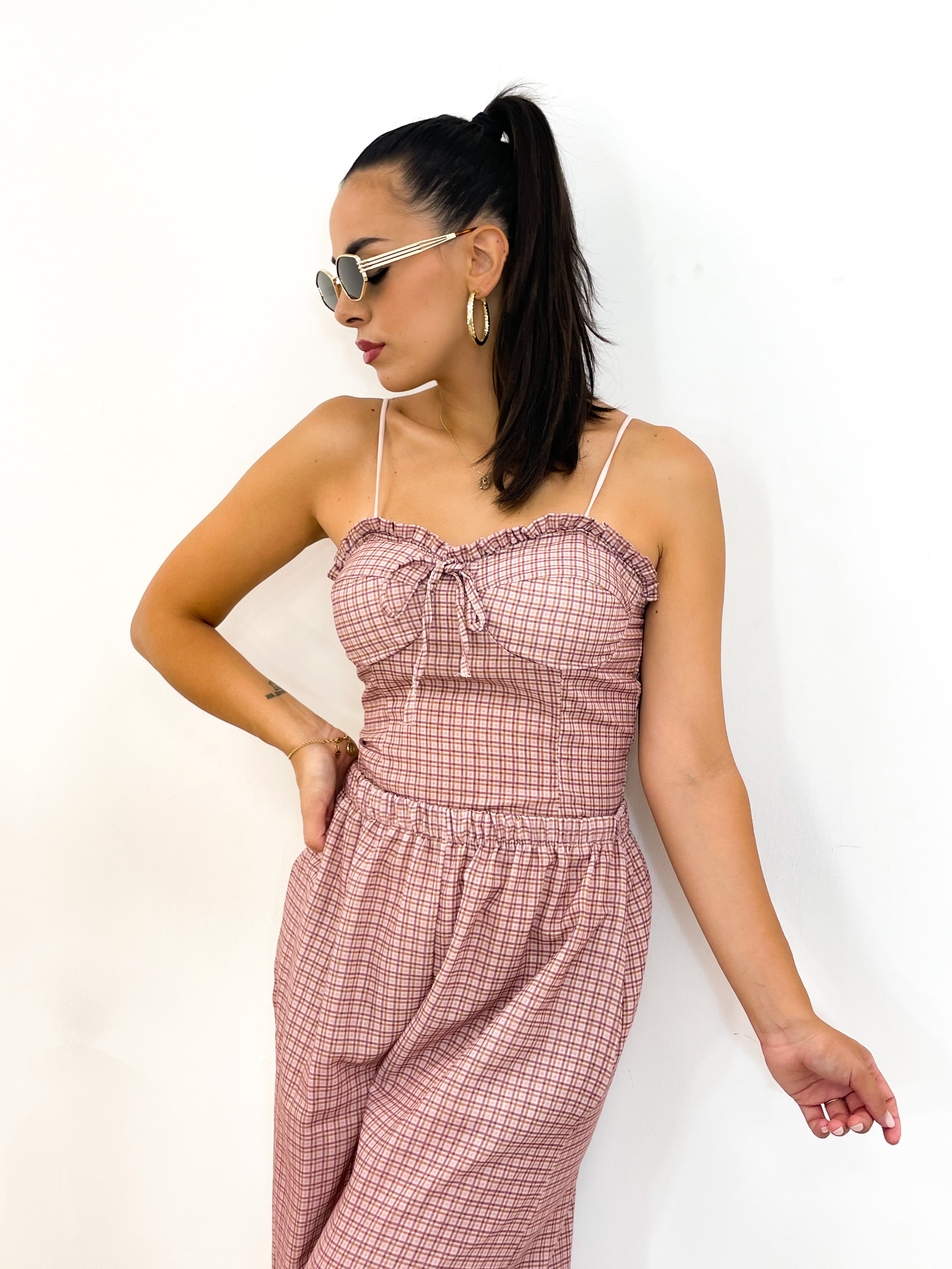 Coordinato BRIGITTE rosa/malva