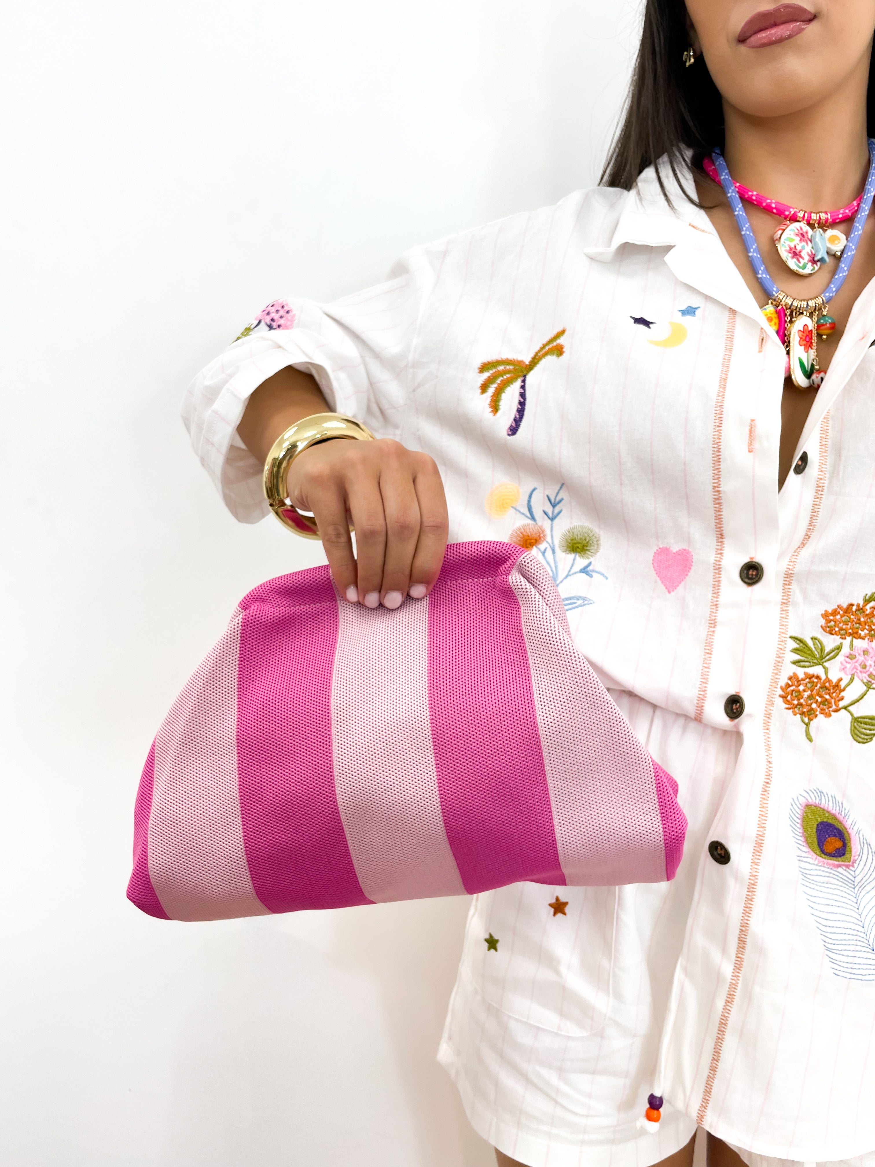 Clutch rosa/fucsia