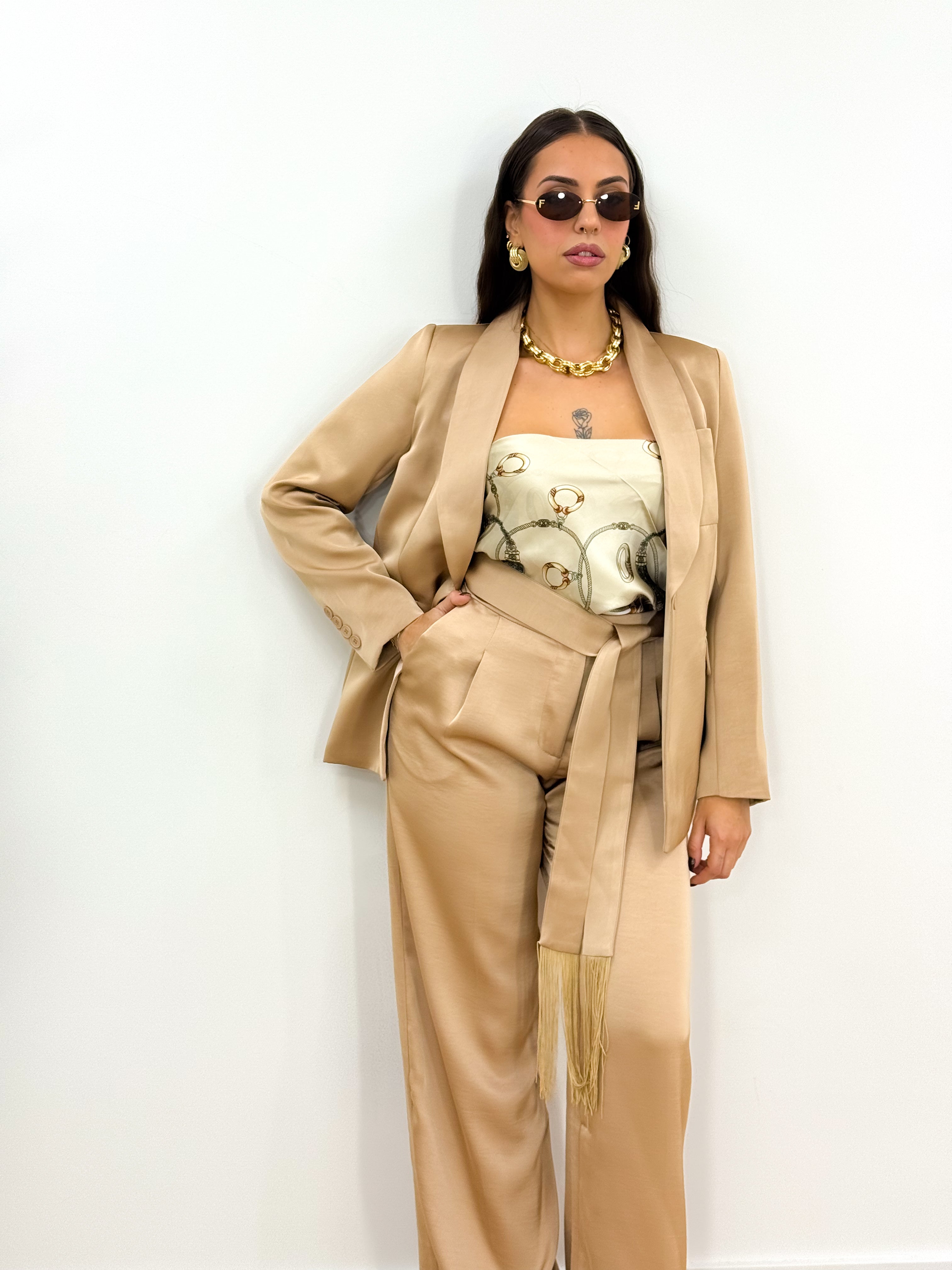 Tailleur party champagne