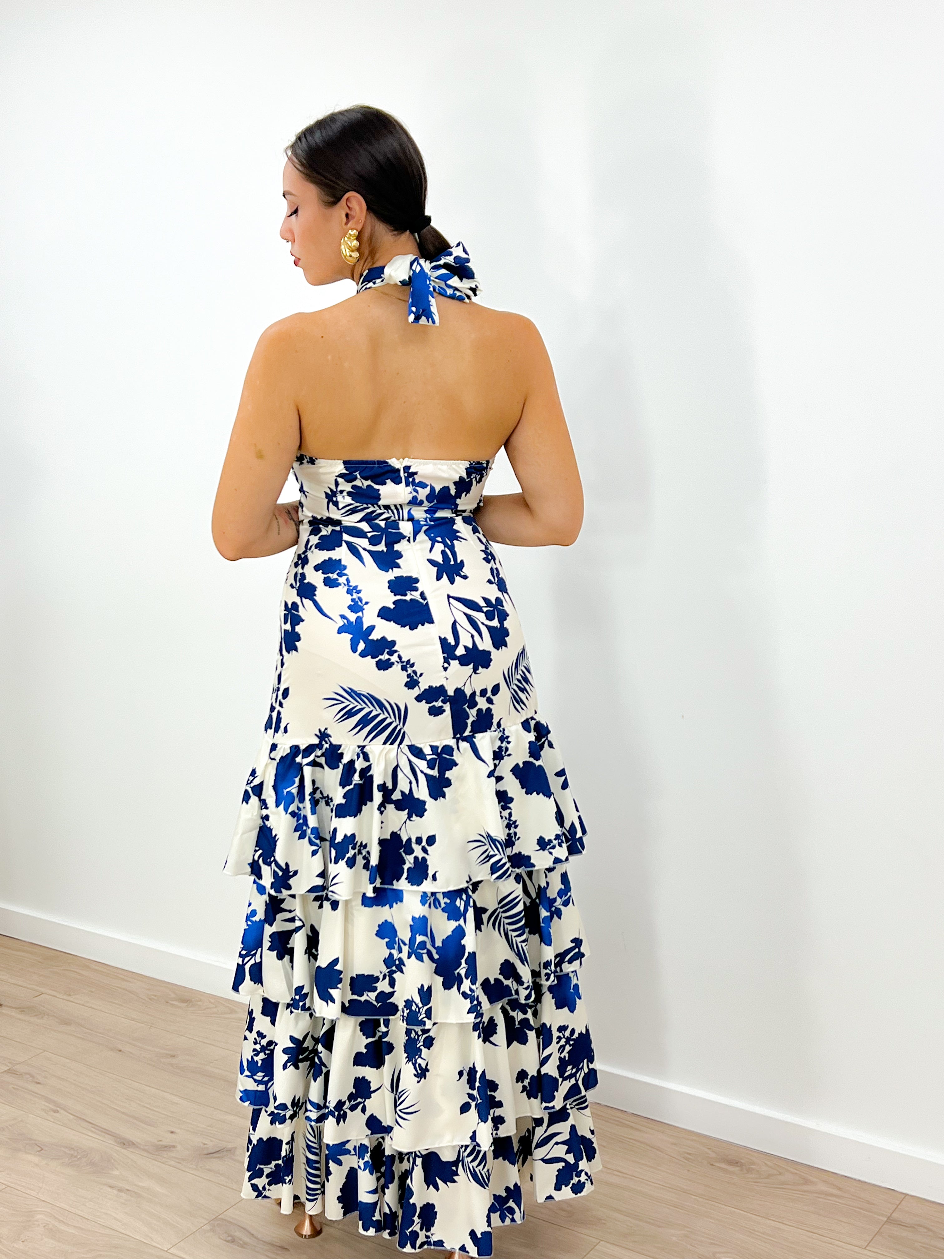 Abito Chicago BLU/BIANCO