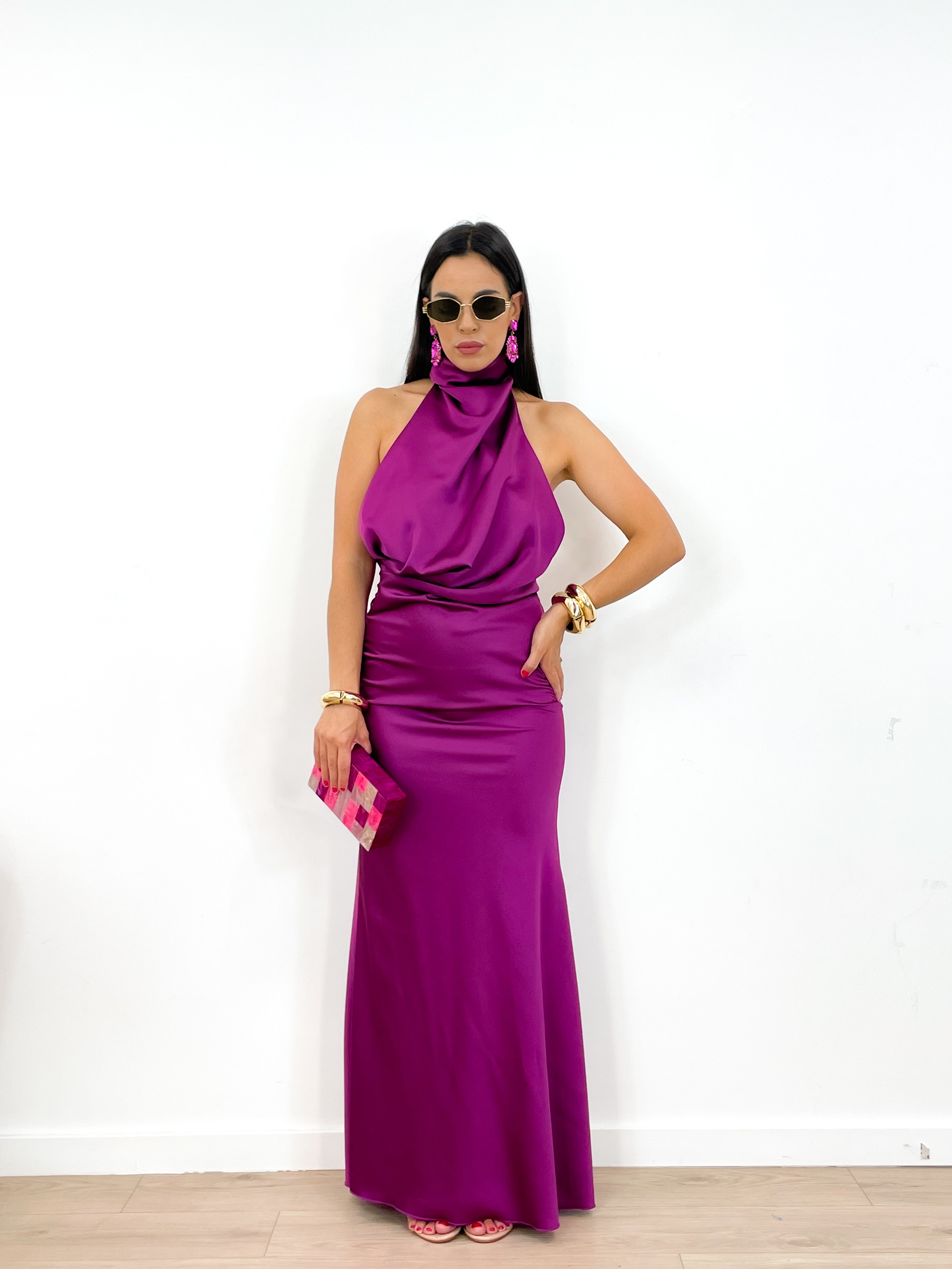 Abito DEA DI CAPRI magenta