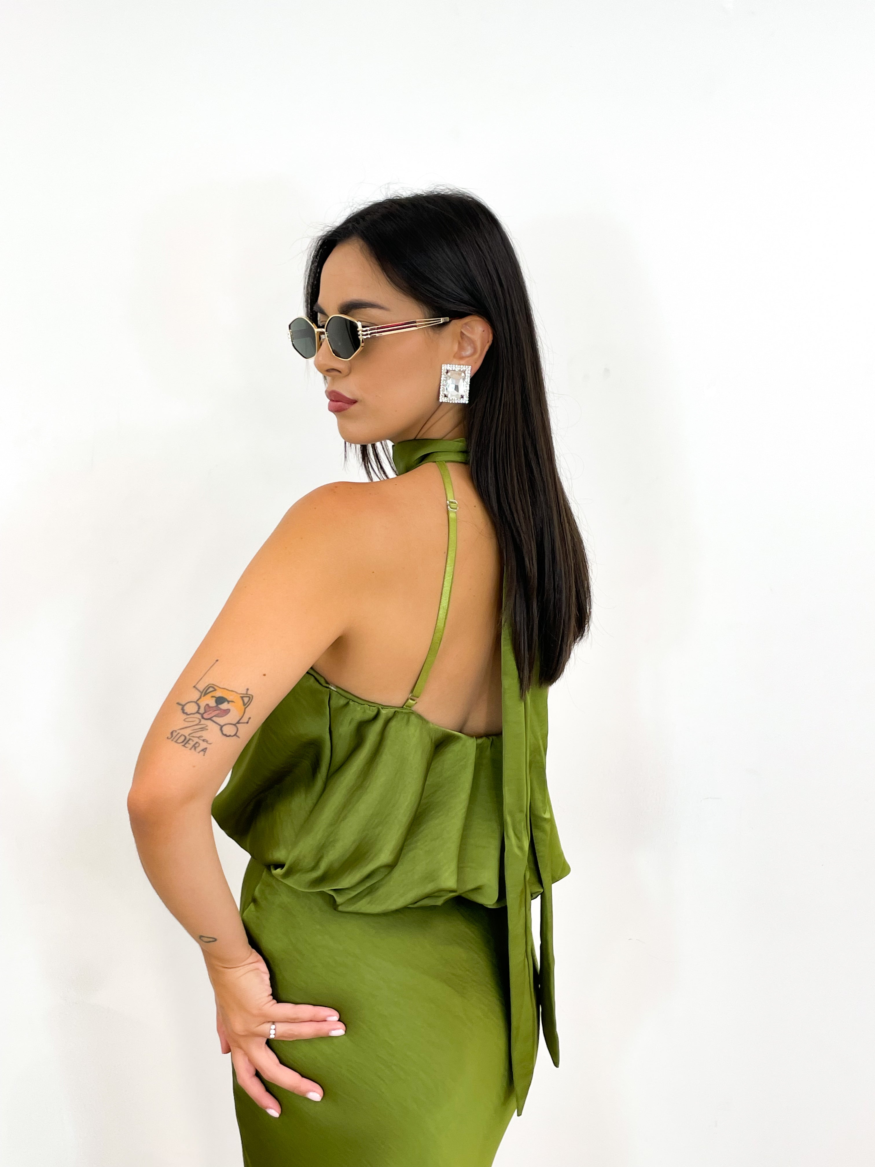 Abito A PROVA DI MATRIMONIO verde acido