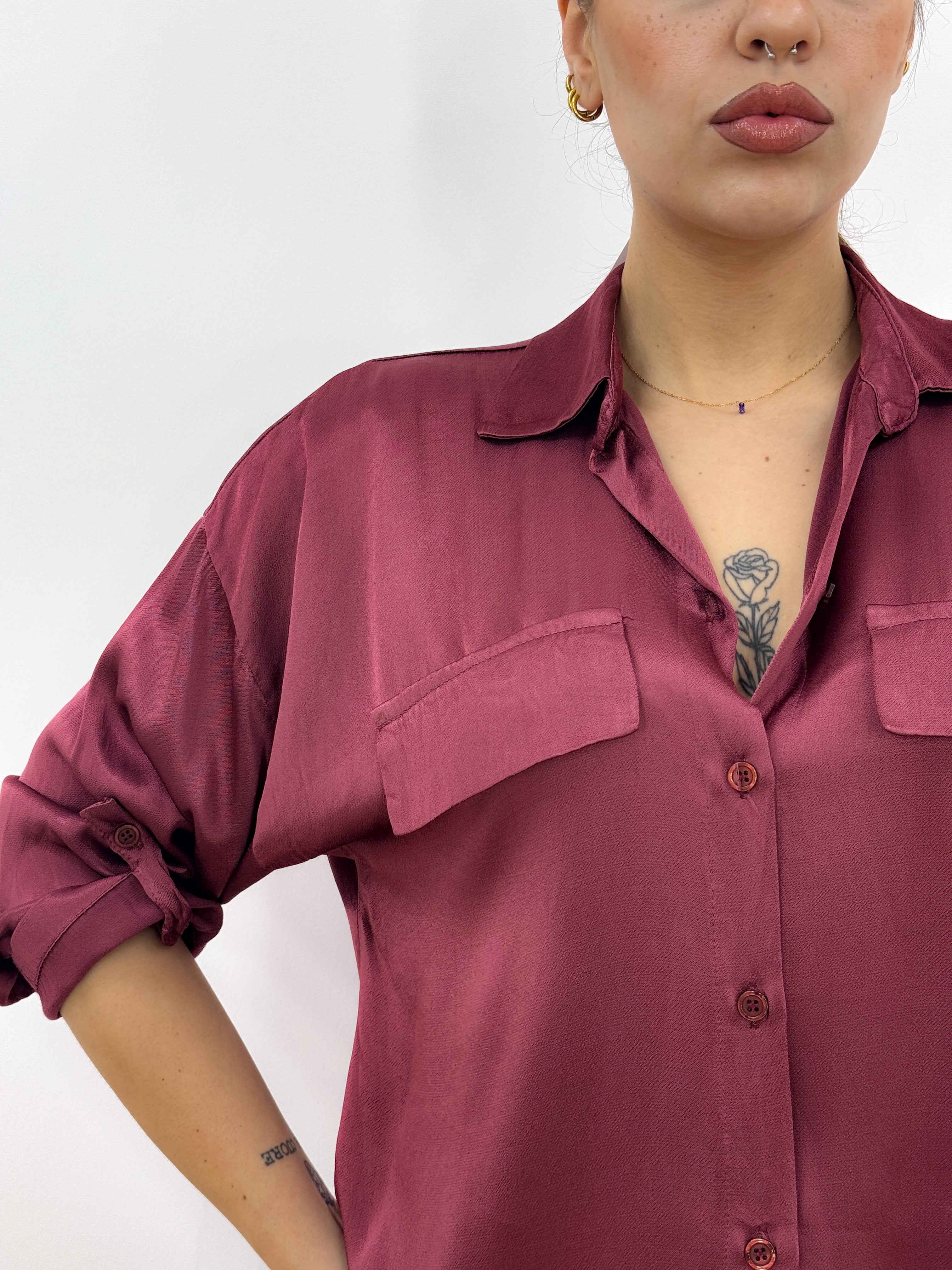 Camicia Tropea BORDEAUX