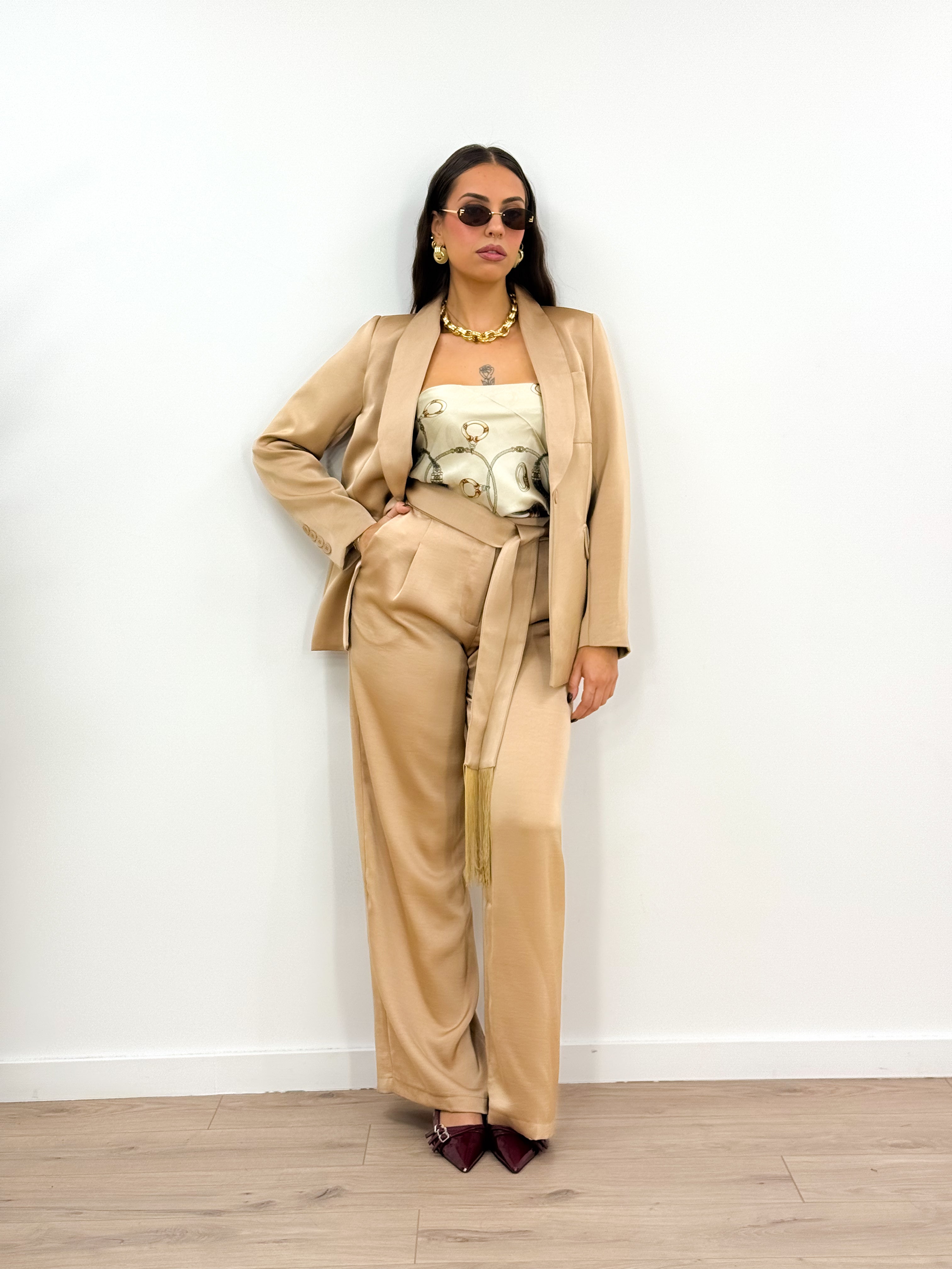 Tailleur party champagne