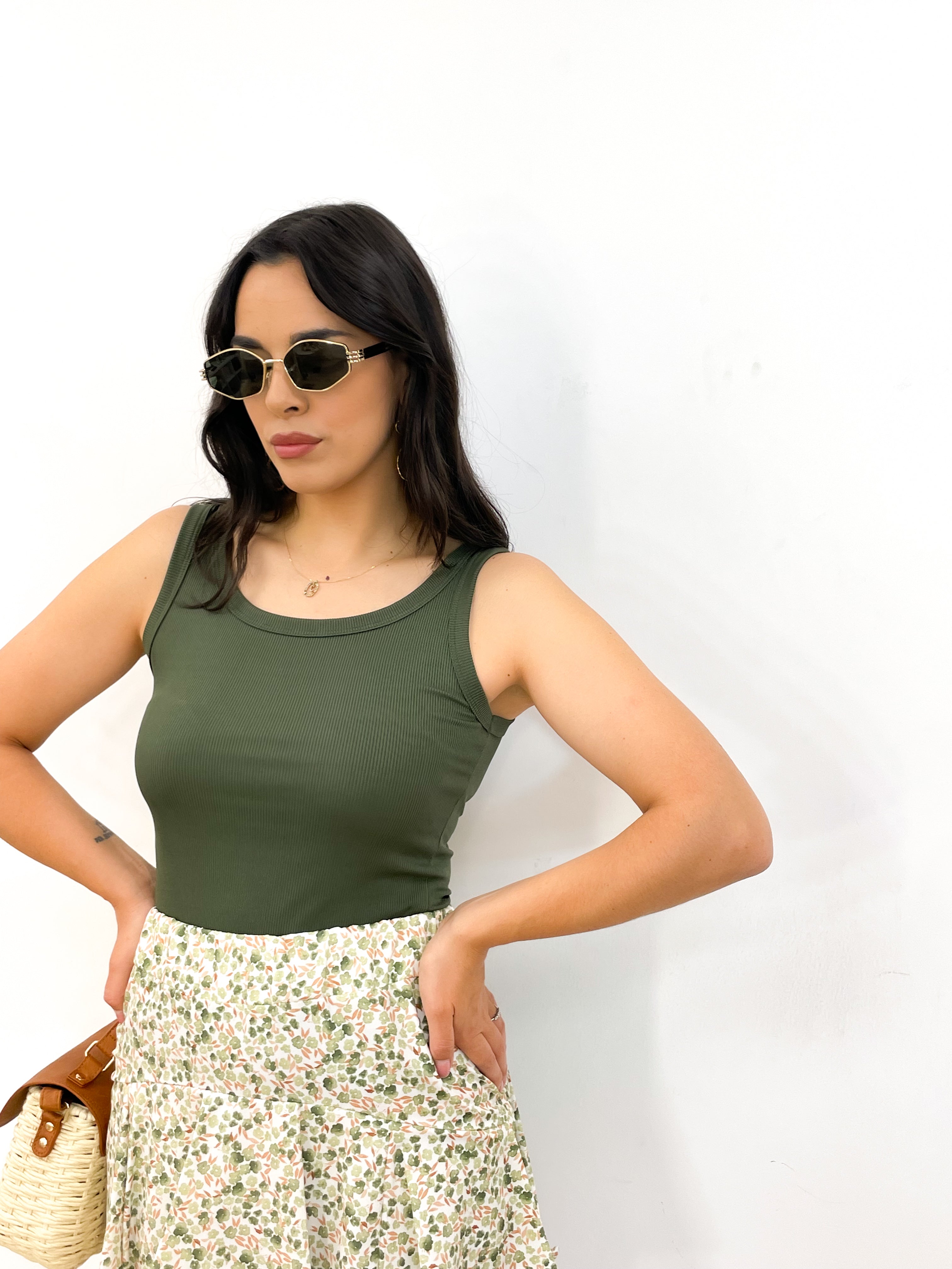 Canotta BASIC verde militare