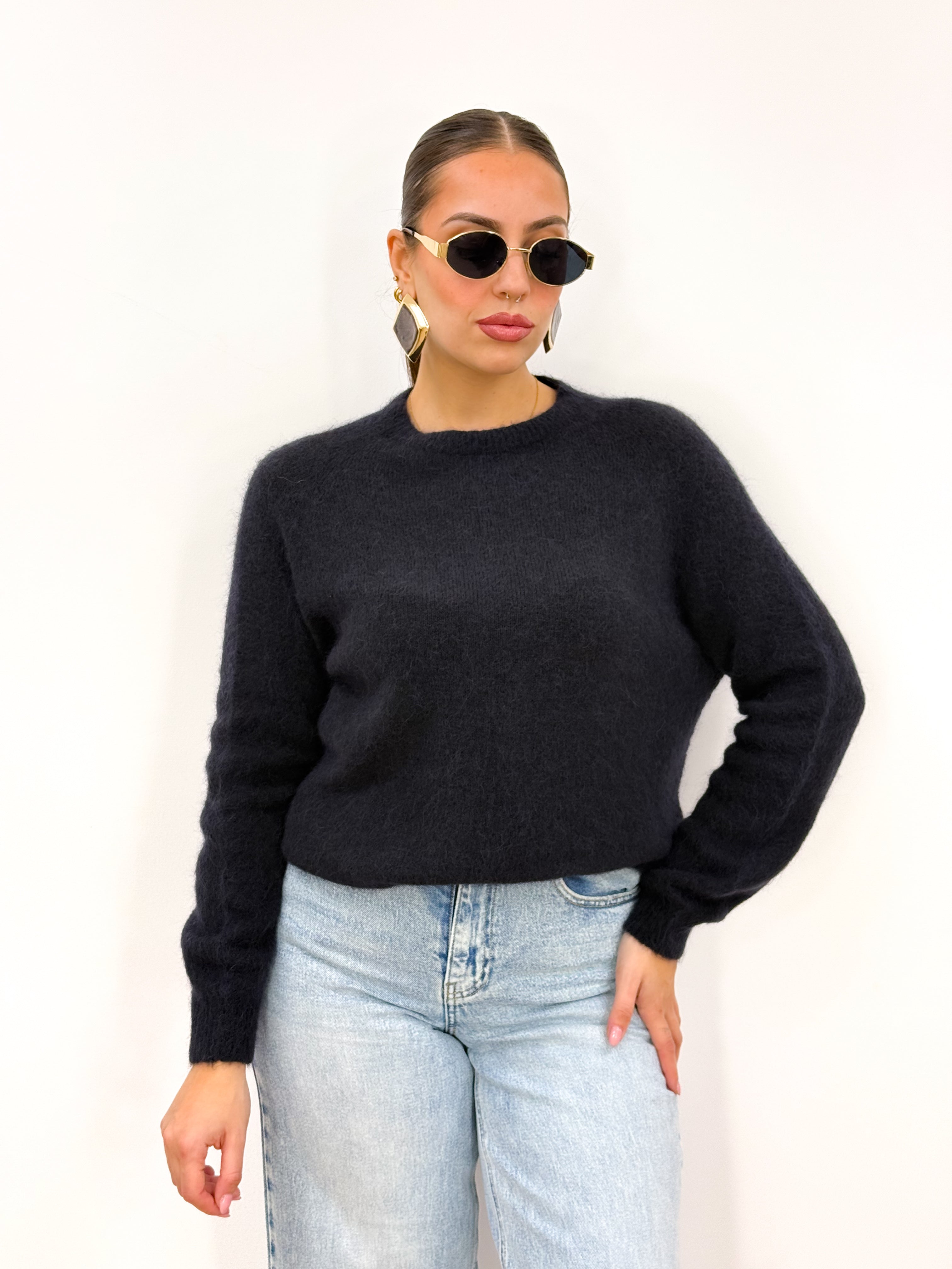 Maglioncino Baby Alpaca Blu