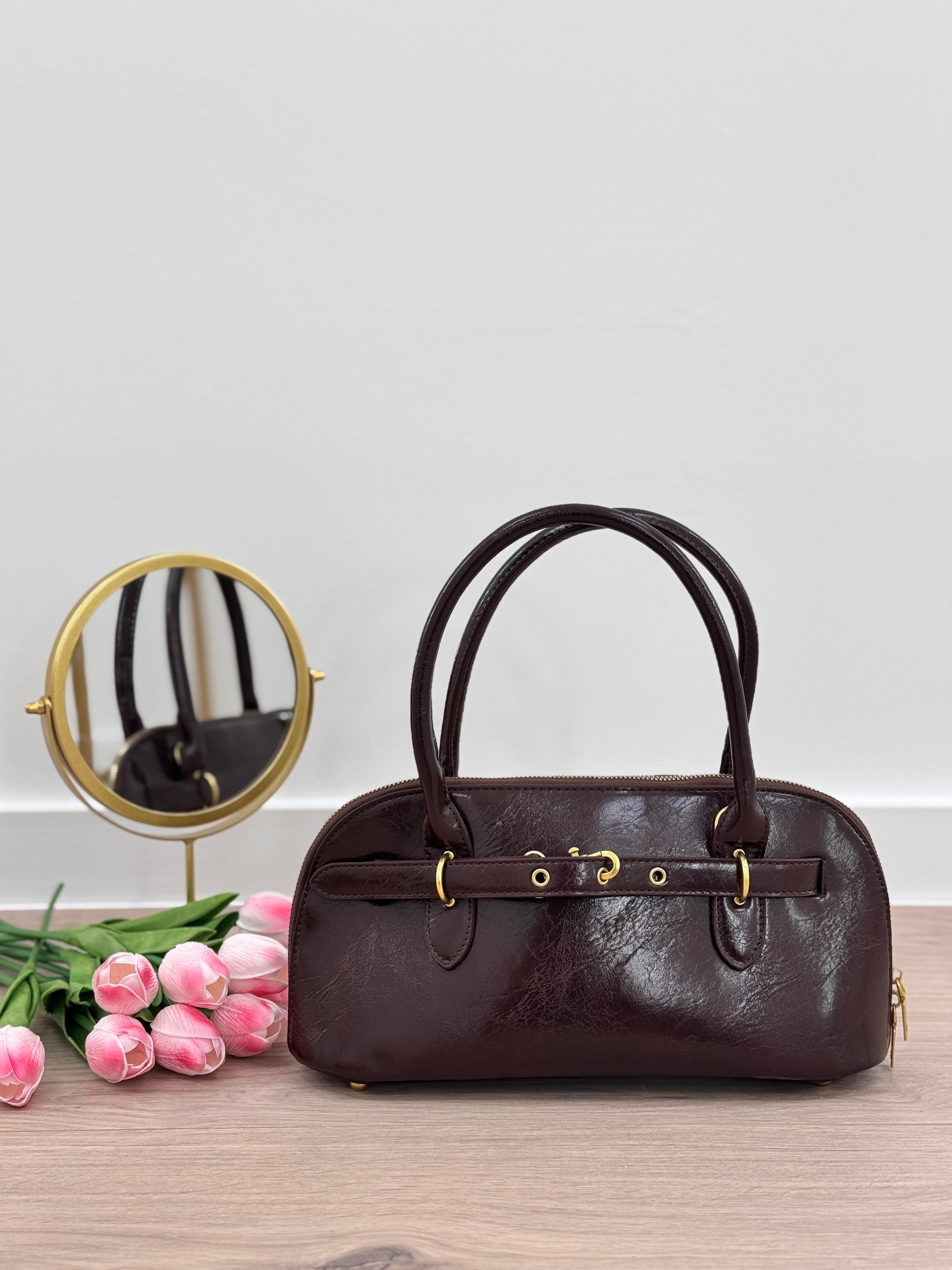 Borsa Baguette Cinturino MARRONE