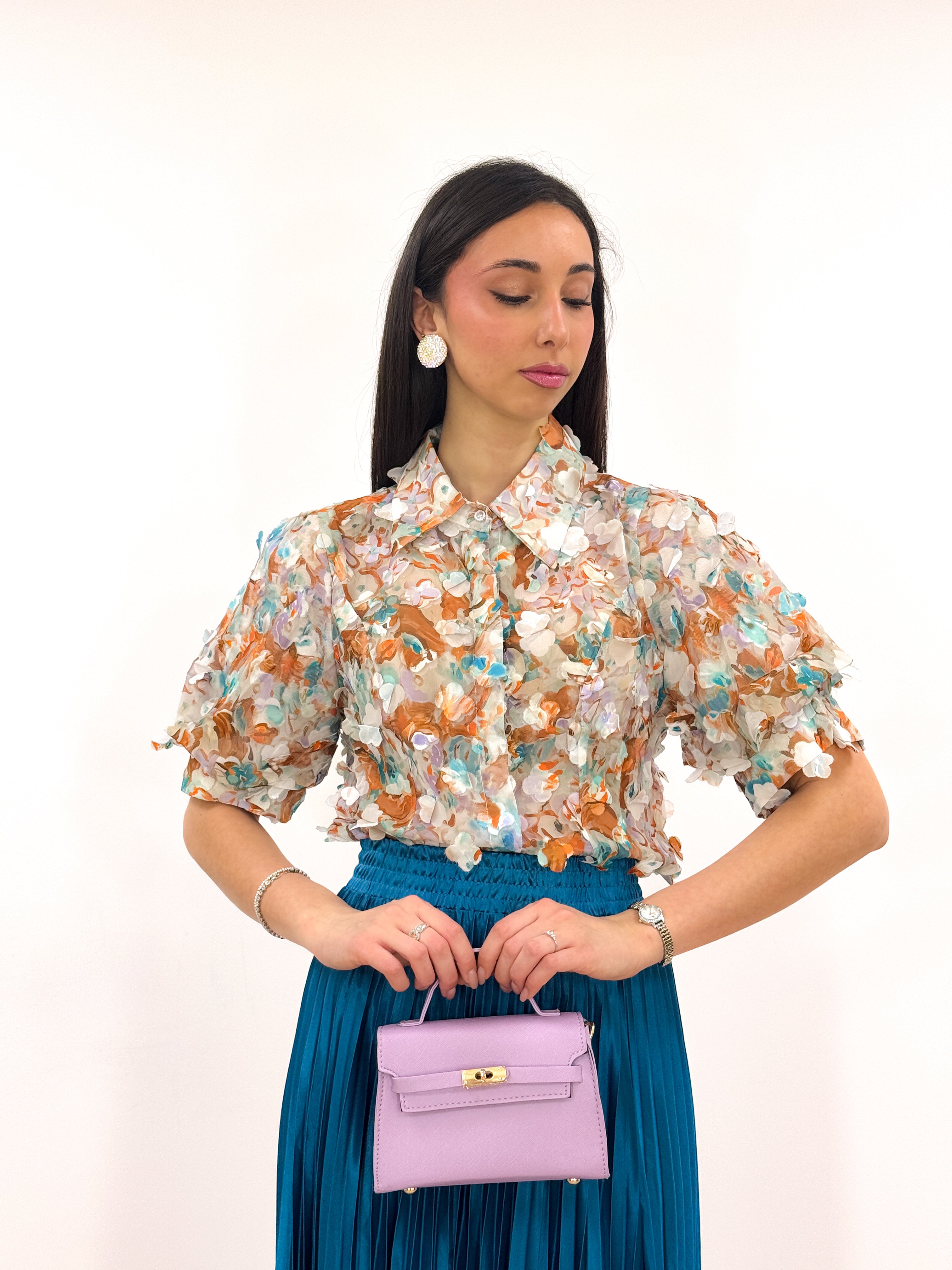 Camicia Petalo TURCHESE