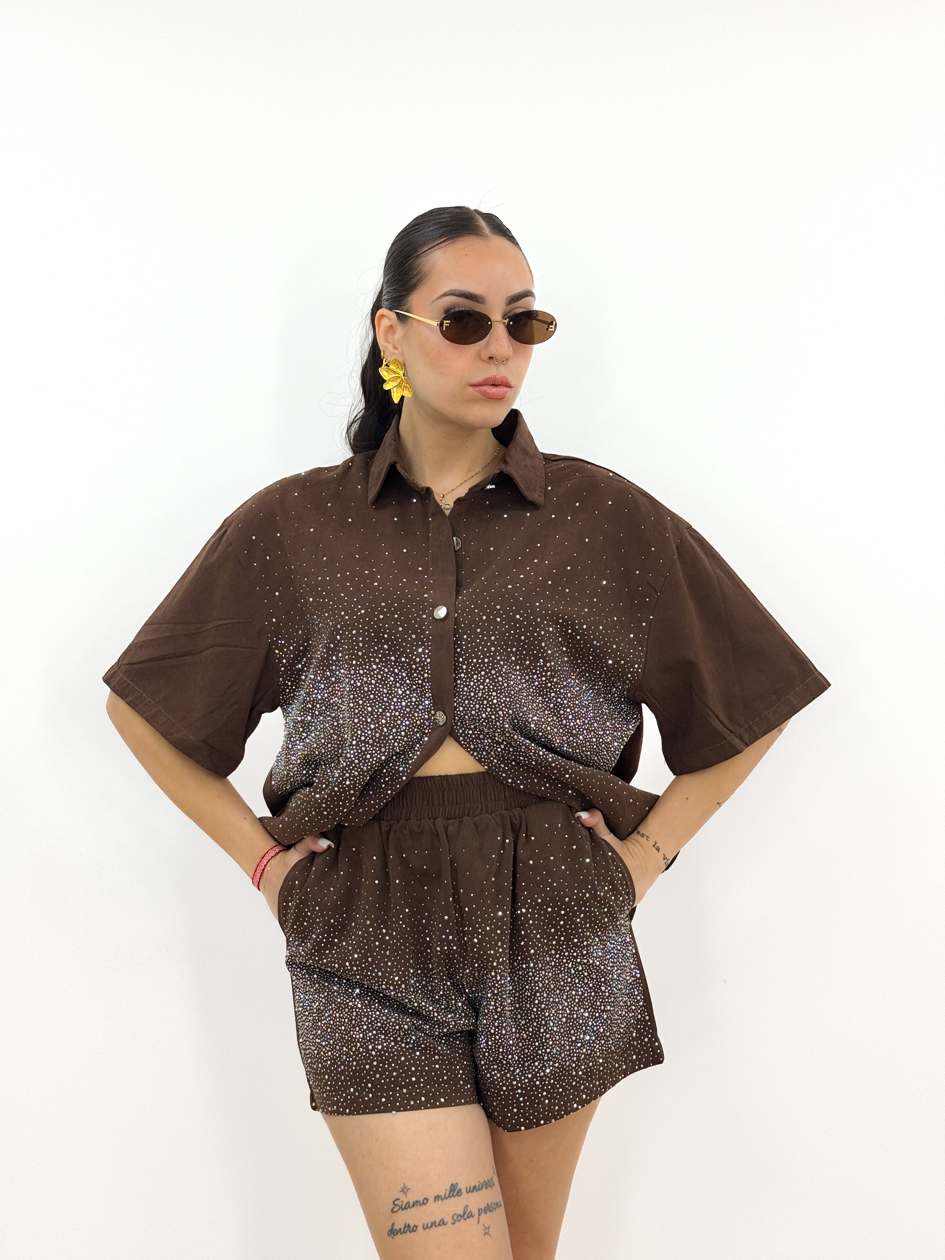 Coordinato Shine MARRONE