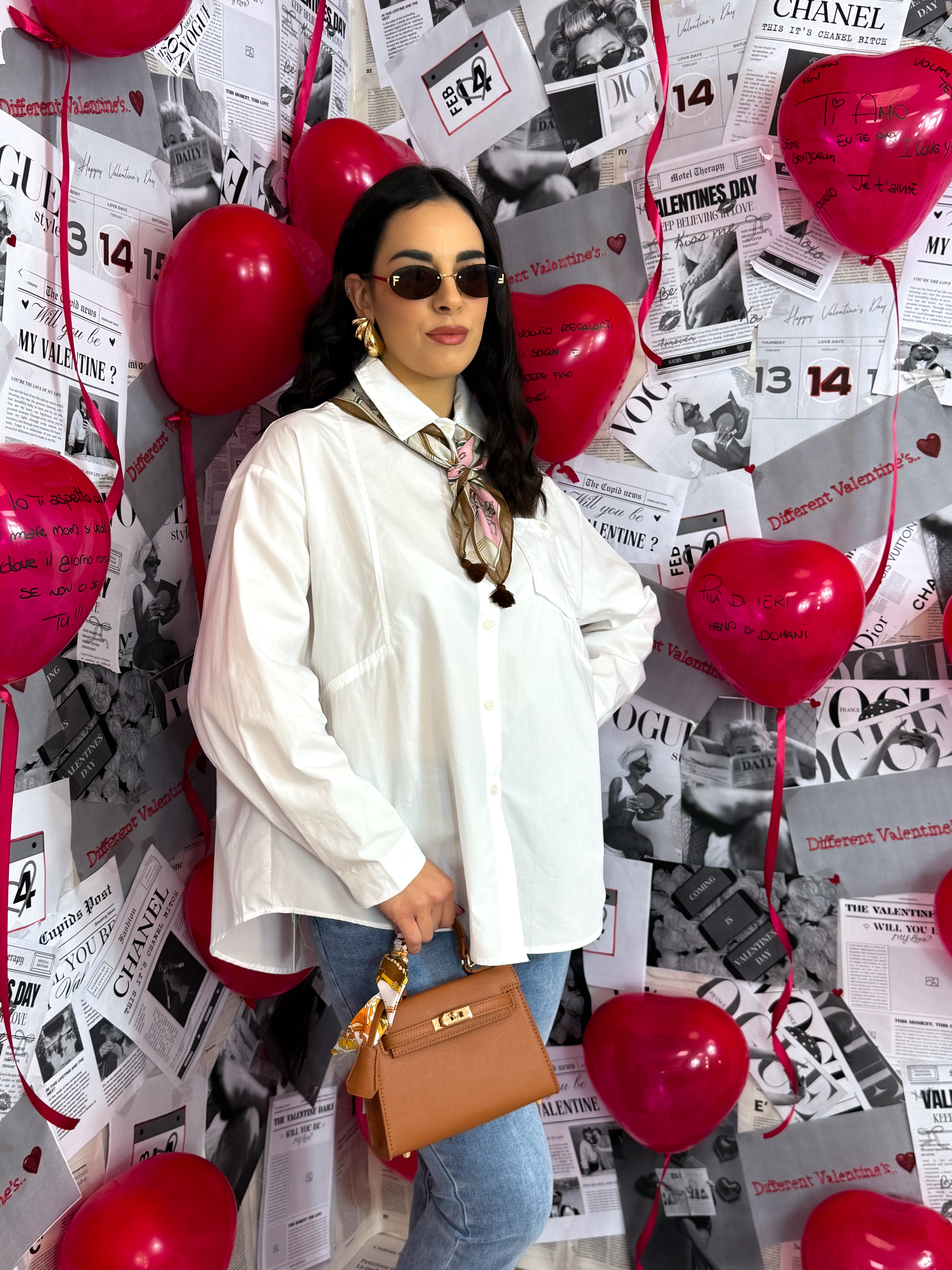 Camicia Foulard Bianca