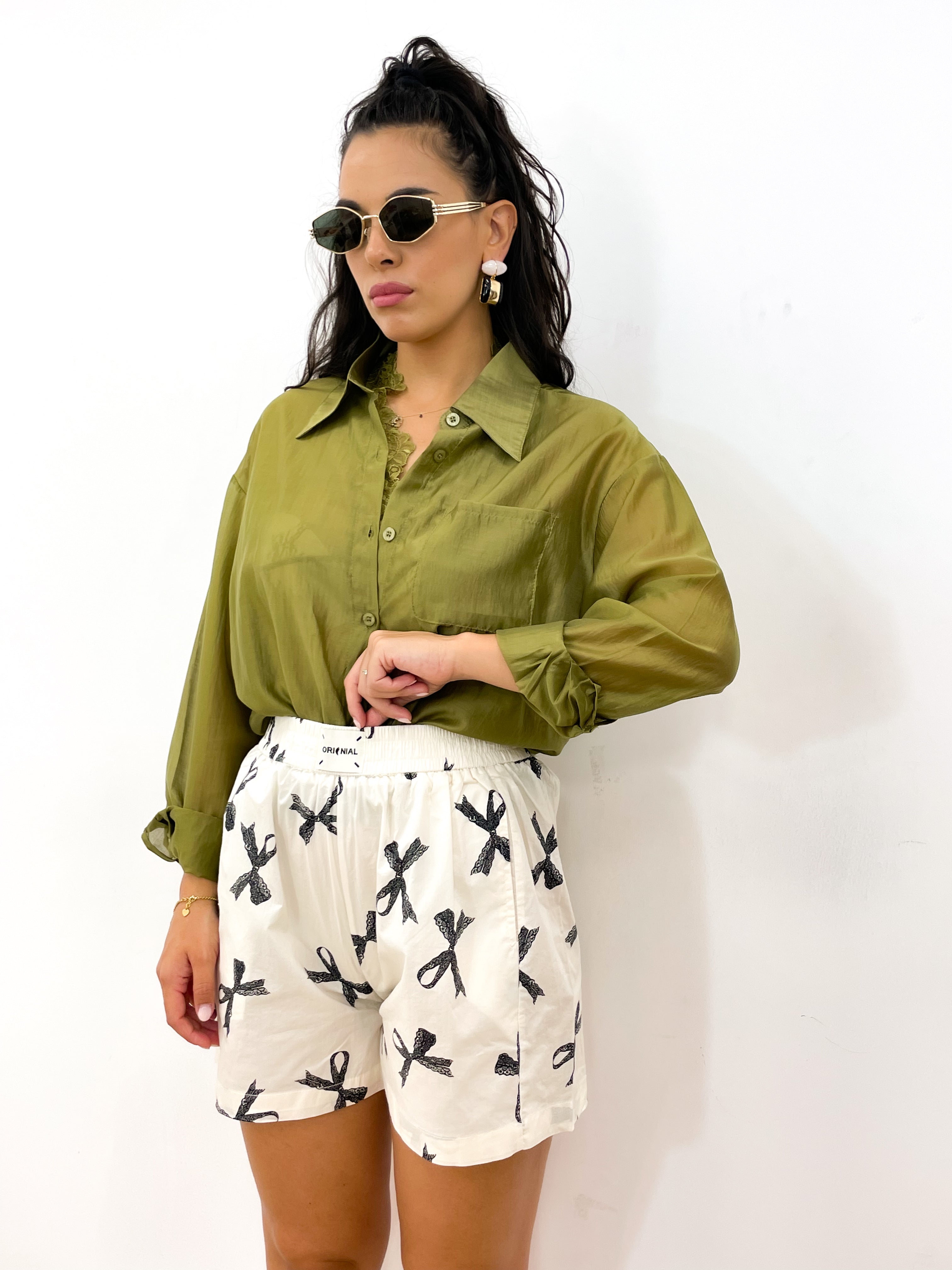 Camicia+top AURA verde acido