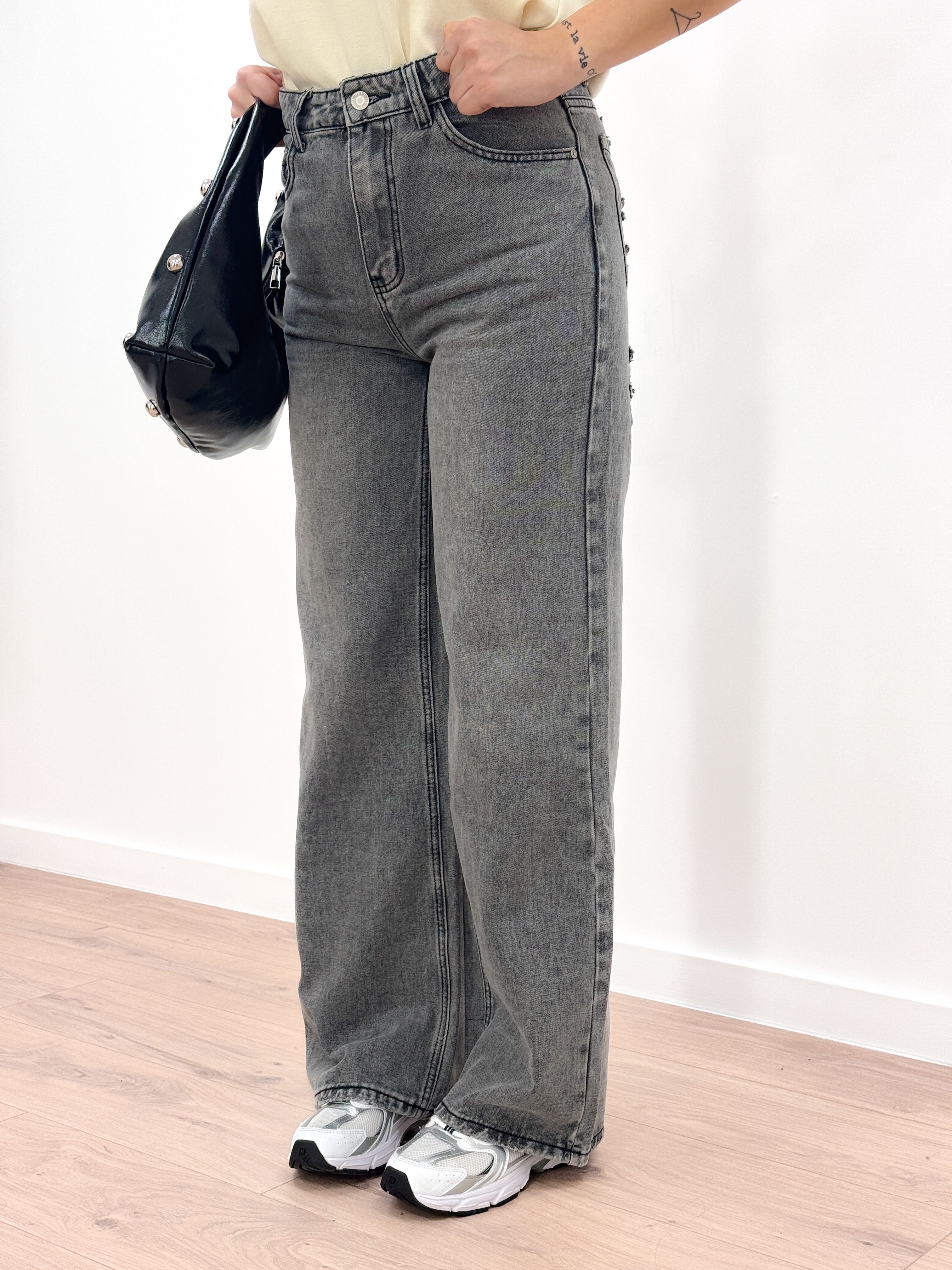 Jeans Wide Leg 2514 GRIGIO