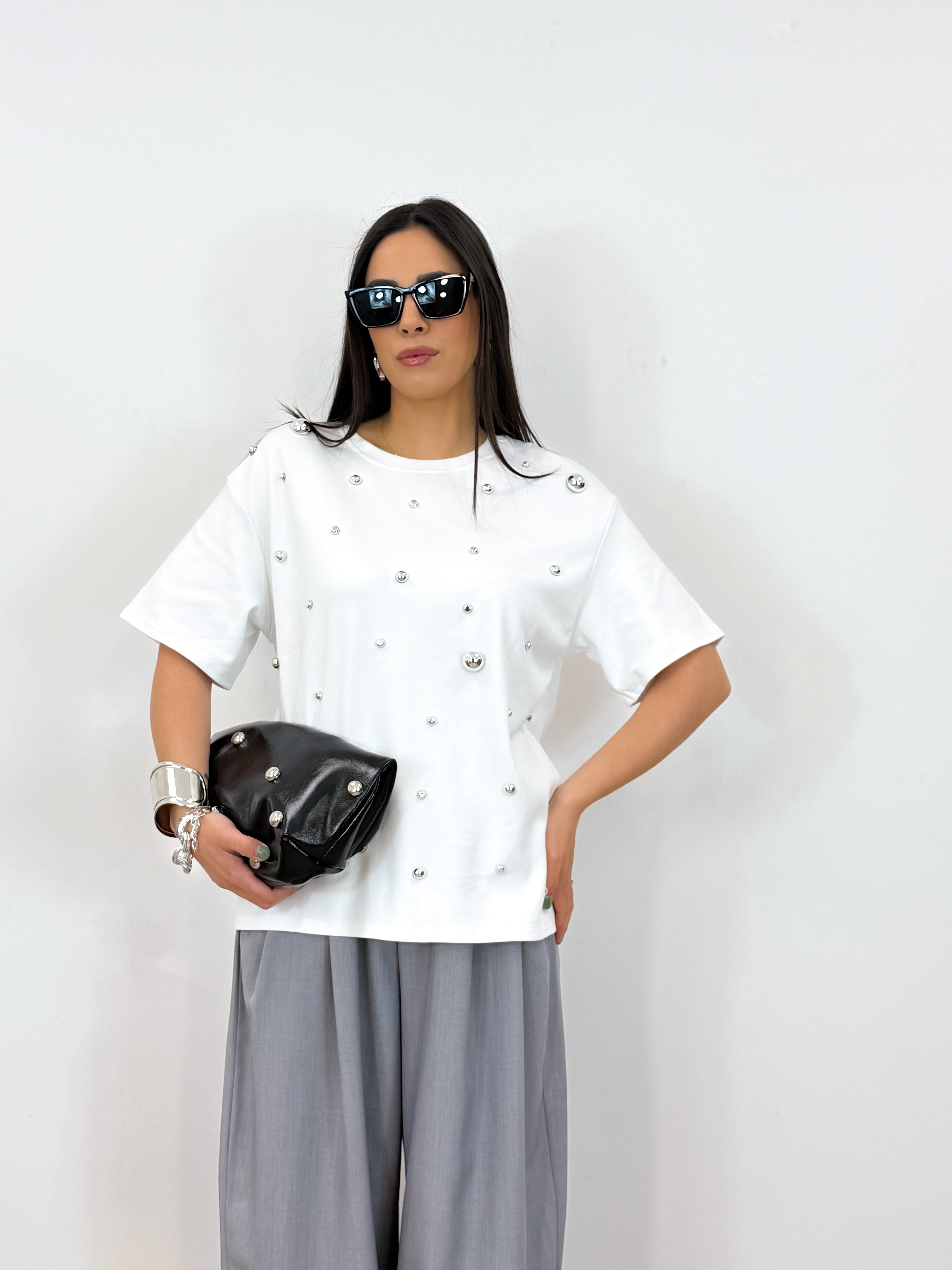 T-shirt BOTTON bianca