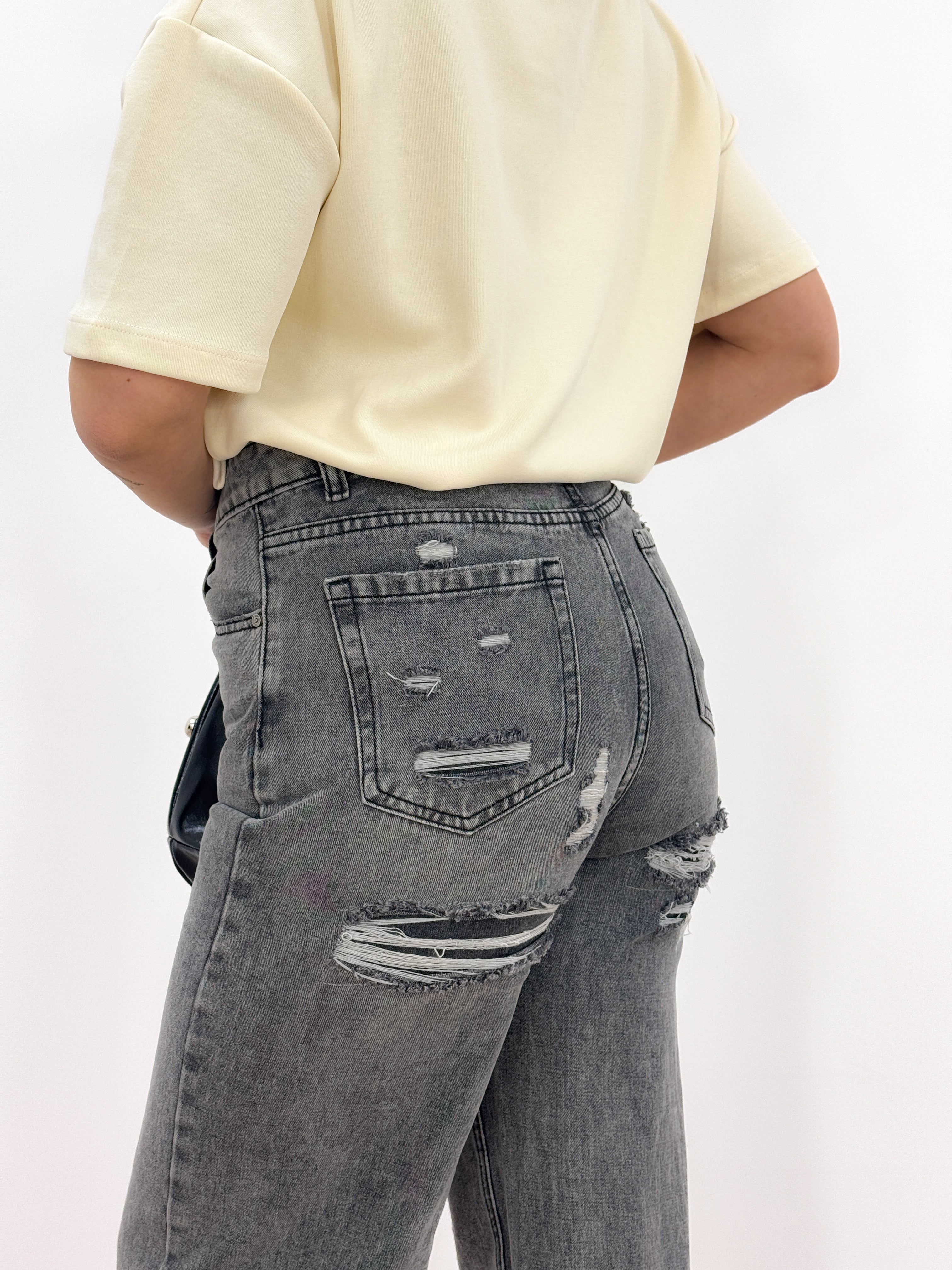 Jeans Wide Leg 2514 GRIGIO