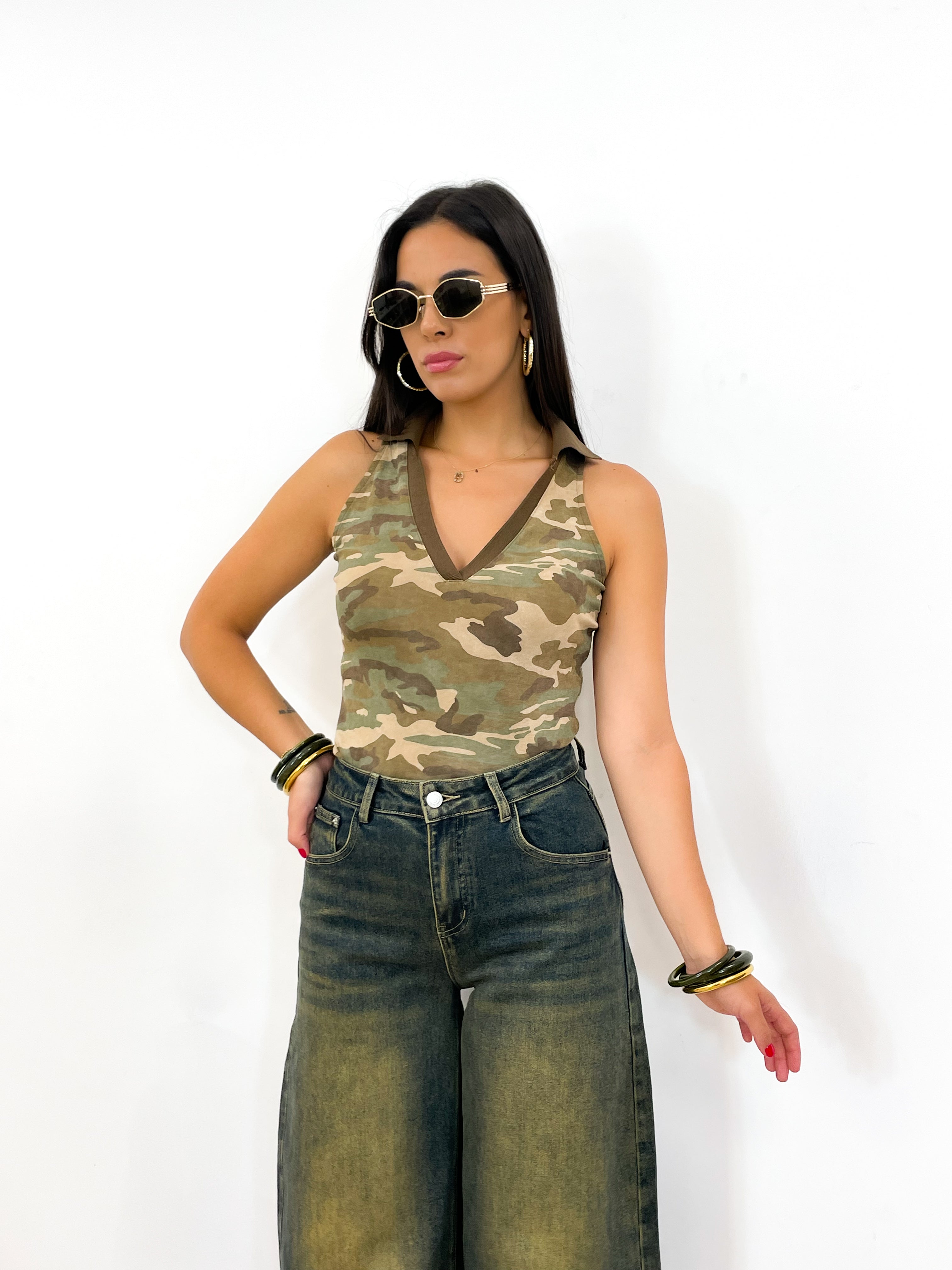 Canotta MILITARE verde