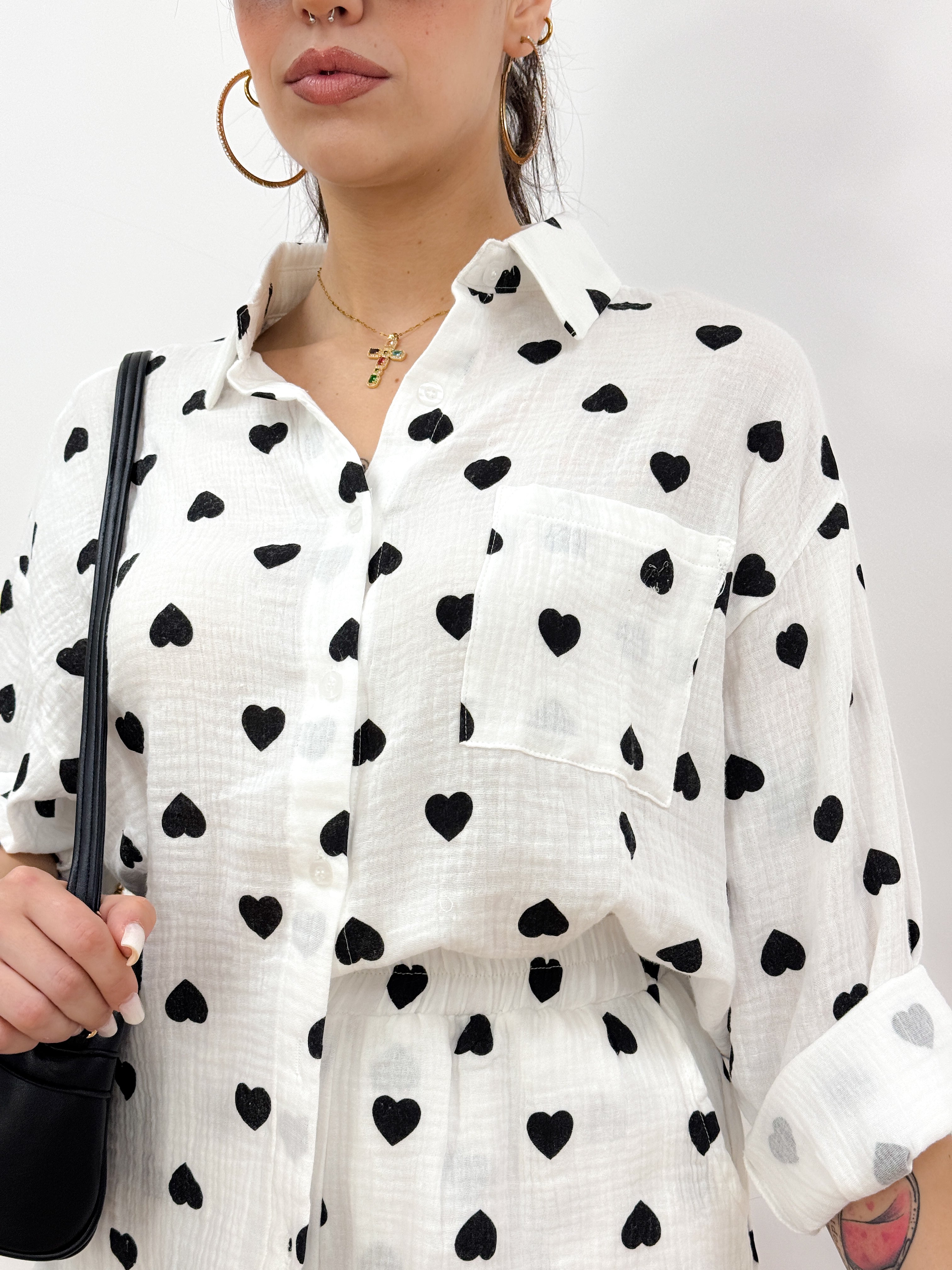 Coordinato Cuori NERO