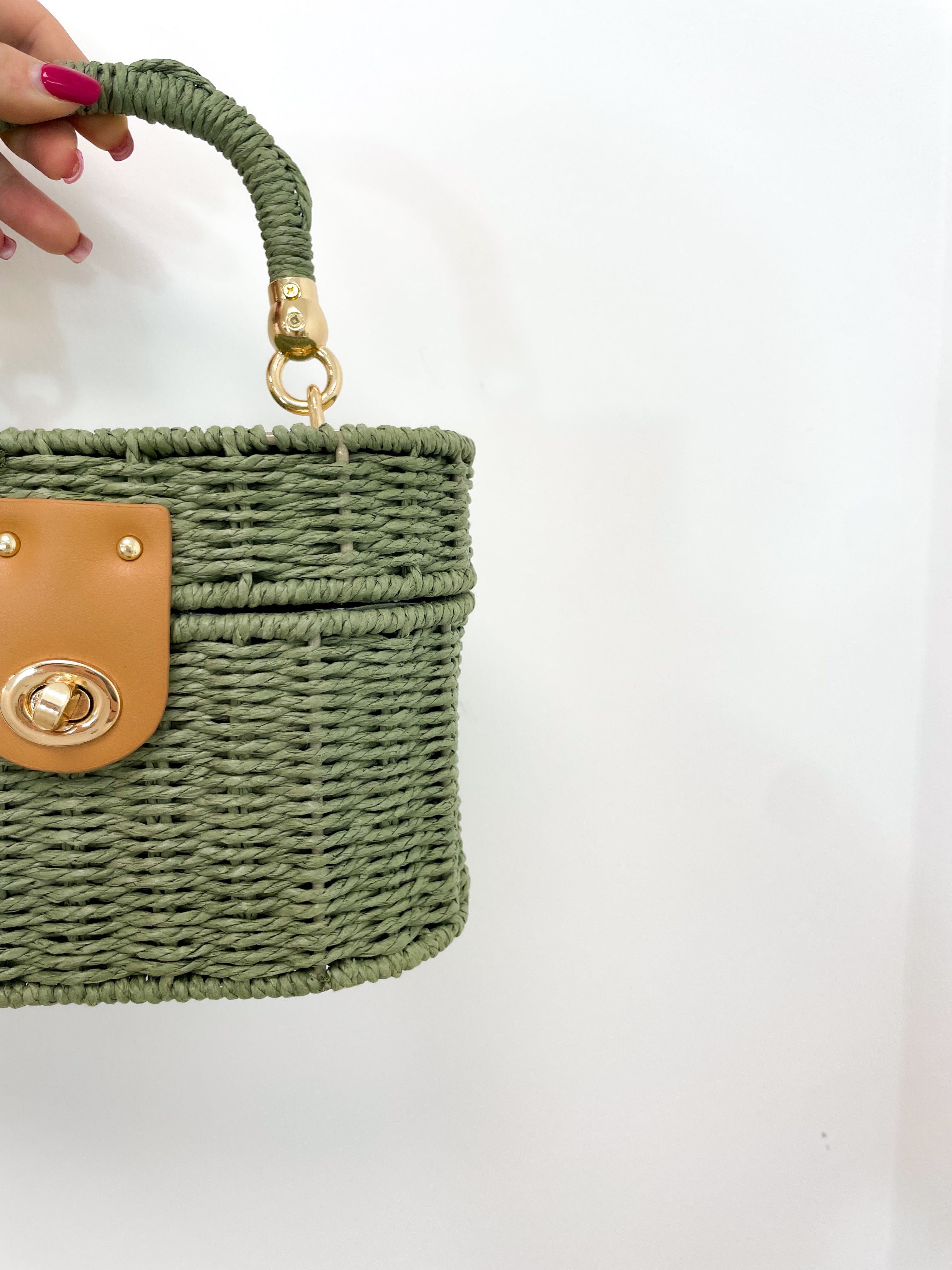 Borsa bauletto verde militare