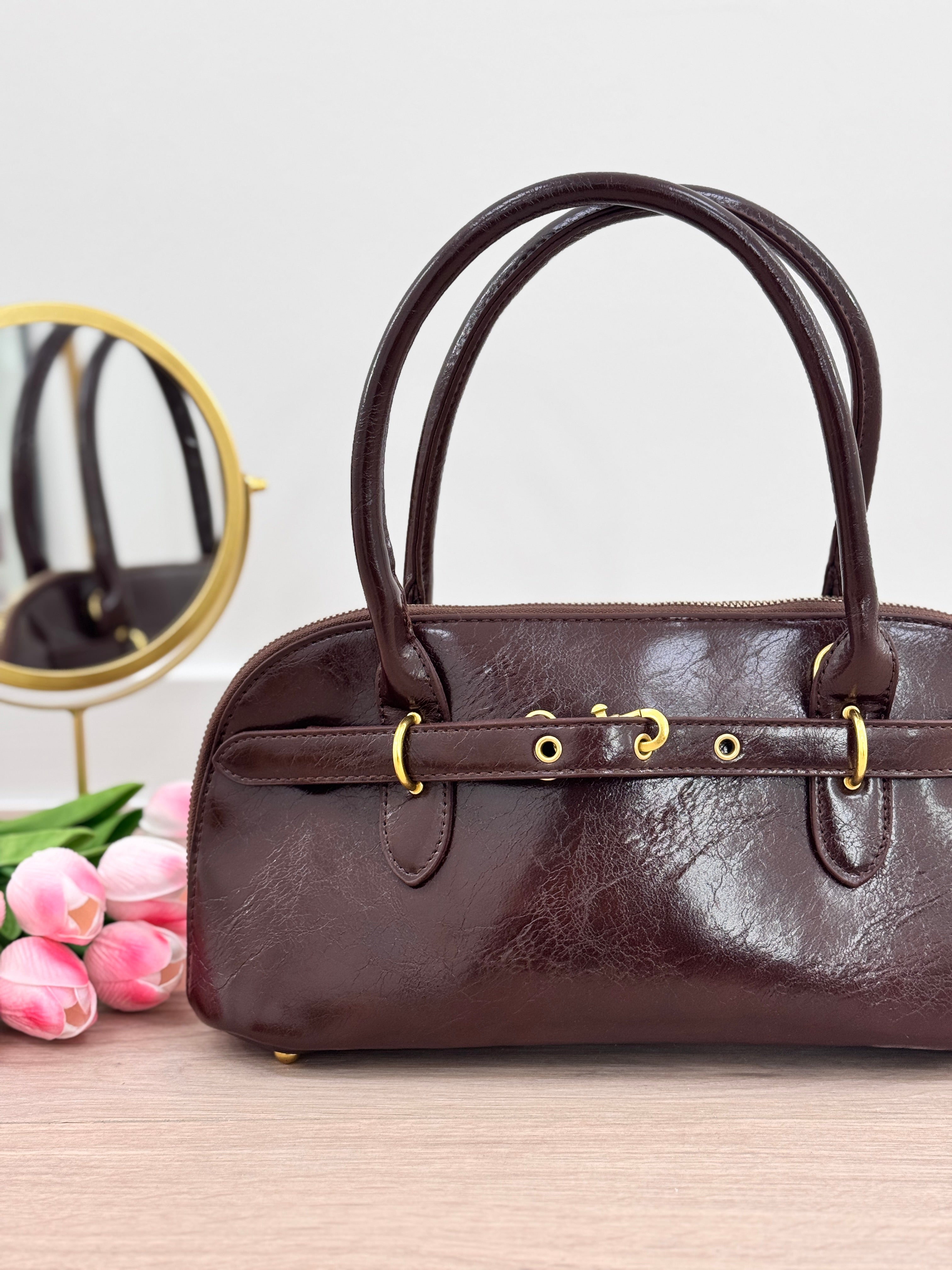 Borsa Baguette Cinturino MARRONE