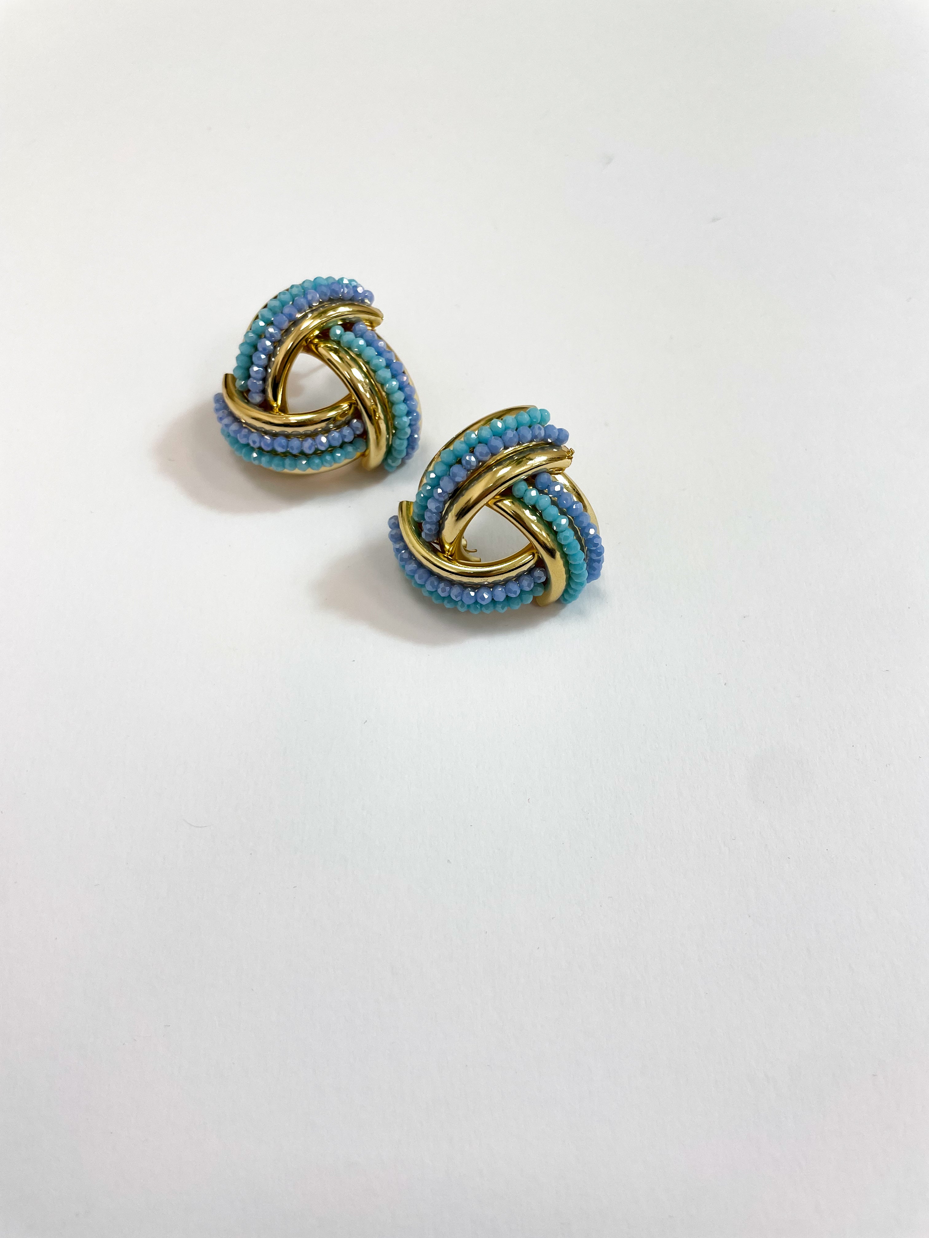 Orecchini INTRECCIO azzurro